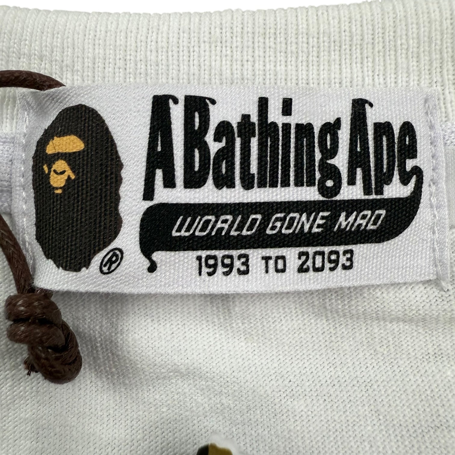 Bape Ape Head One Point Pocket Tee White