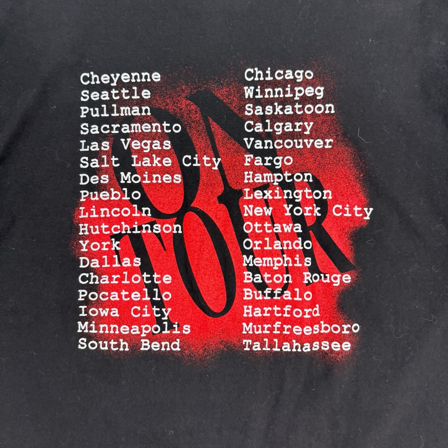 Vintage Garth Brooks On Tour Tee Black