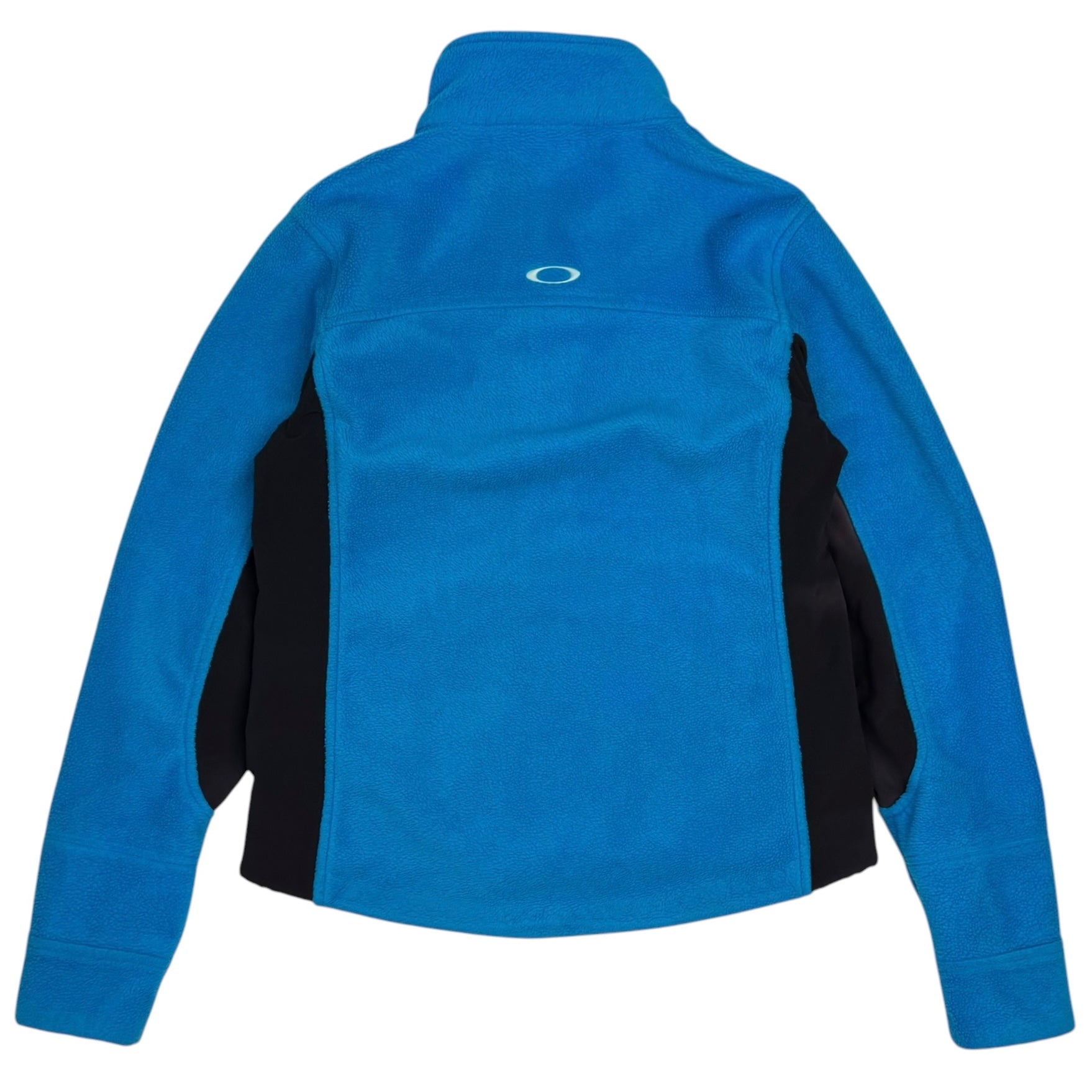 (W) Vintage Oakley Fleece Track Jacket Blue
