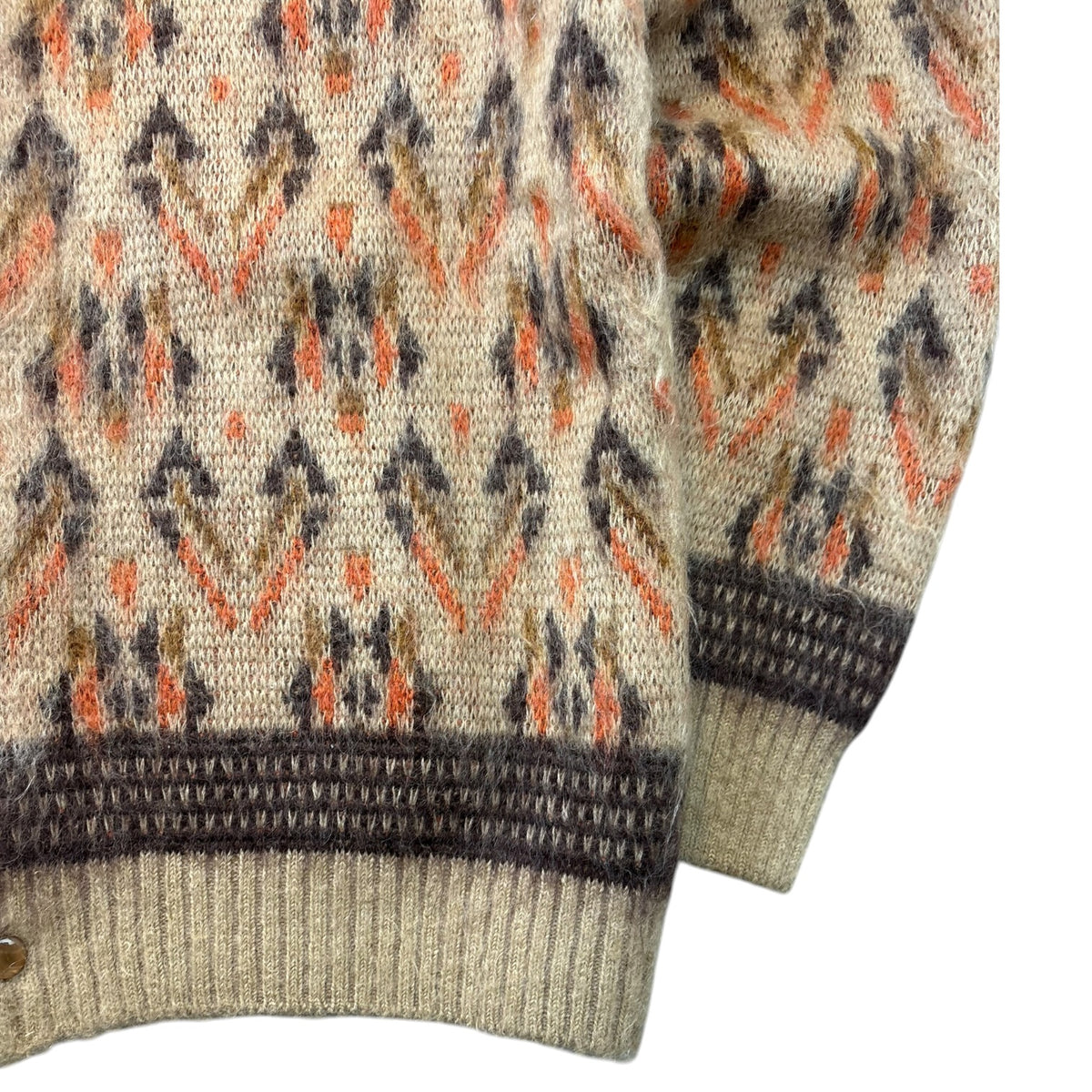 Needles Triangle Mohair Cardigan Beige