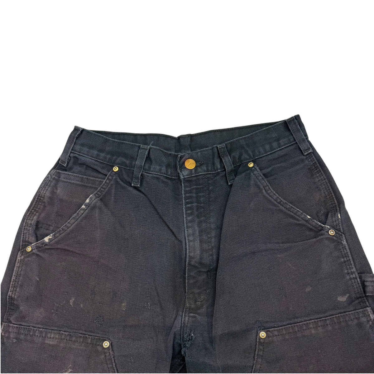 Vintage Carhartt Double Knee Distressed Pants Black
