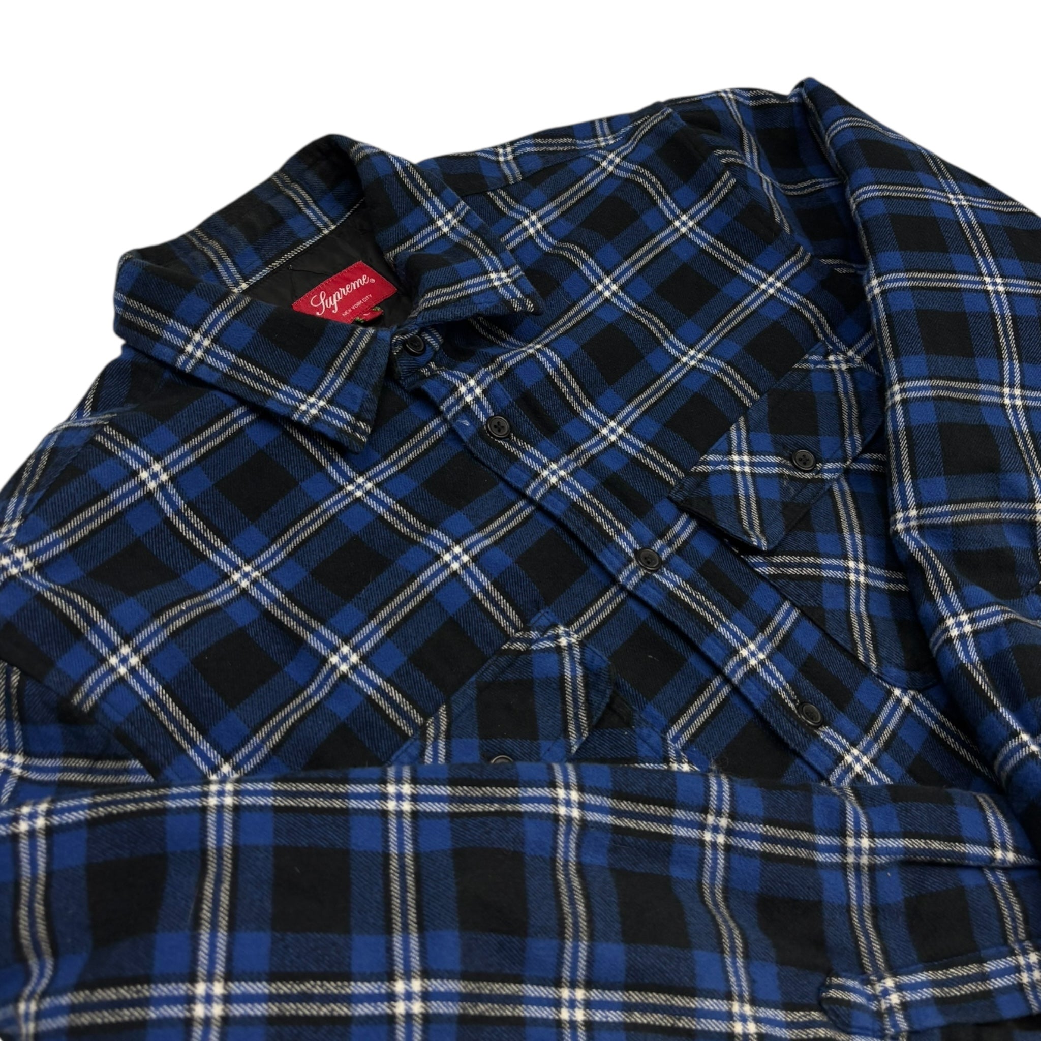 Supreme Arc Logo Quilted Flannel Shirt