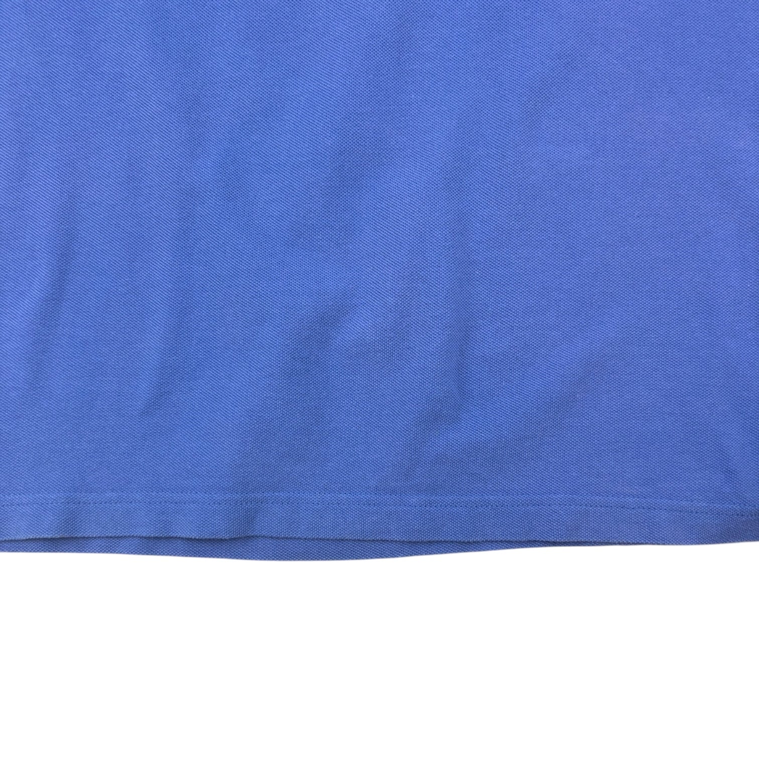 Burberry Button-Up Polo T-Shirt Blue