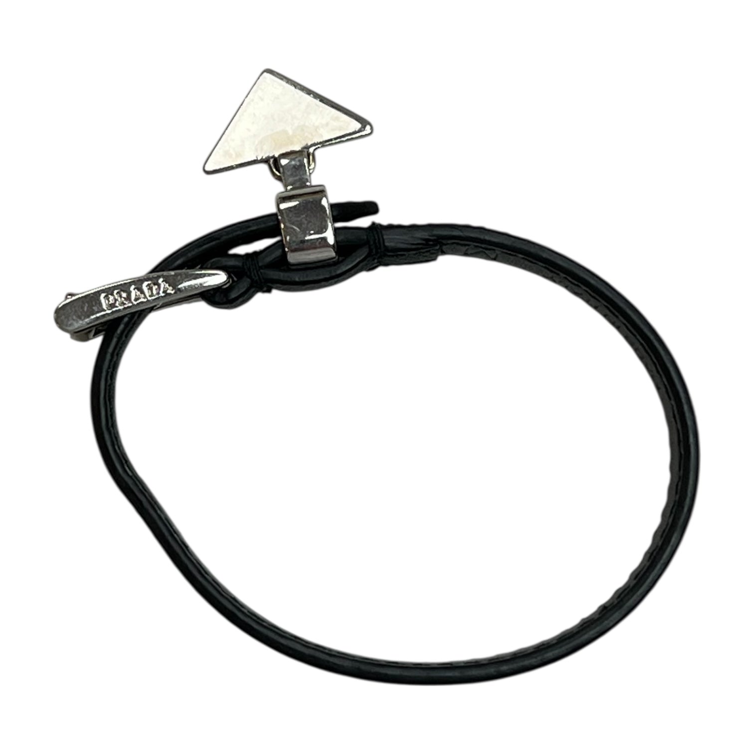 Prada Triangolo Bracelet Black