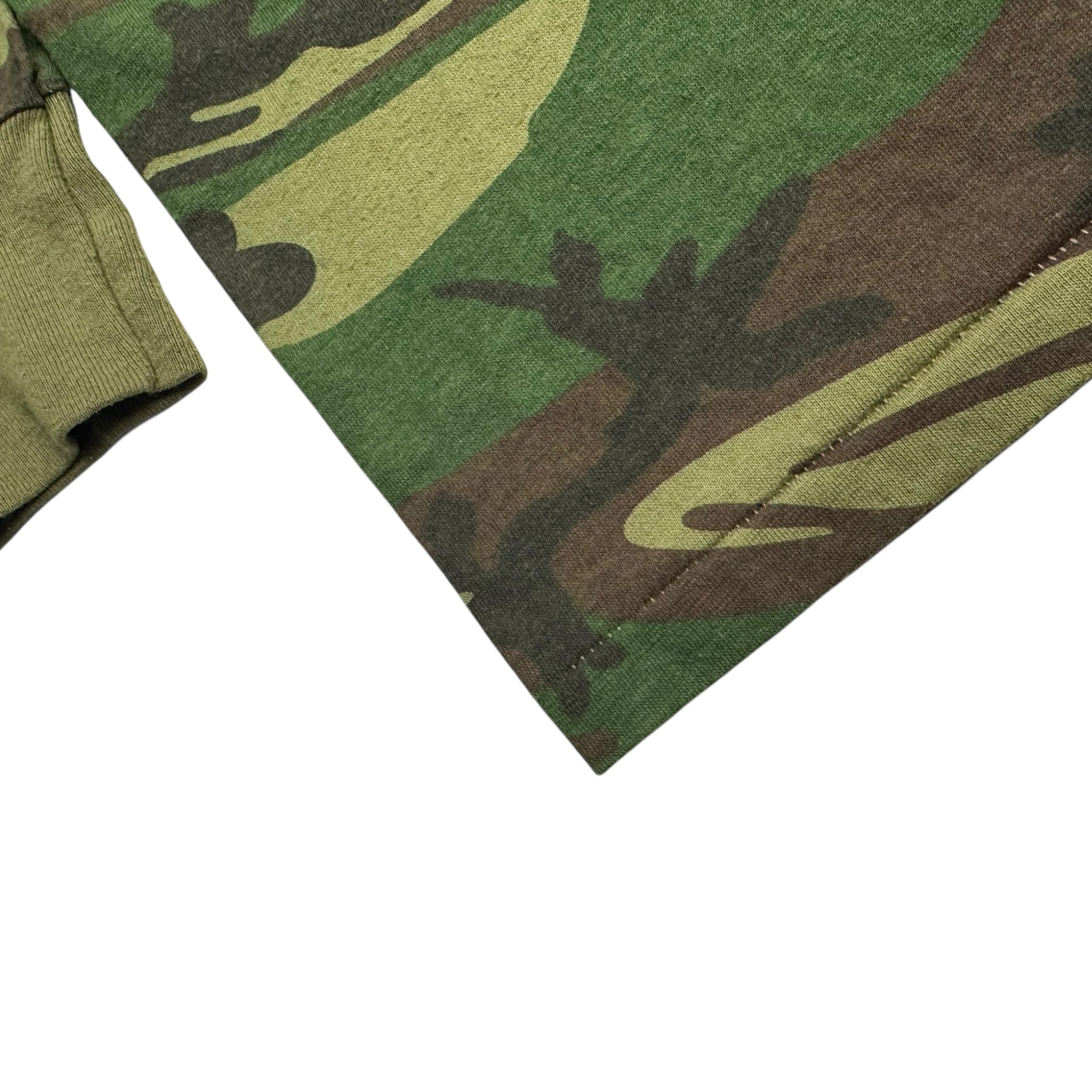 Vintage 90s American Made Woodland Camo Longsleeve T-Shirt
