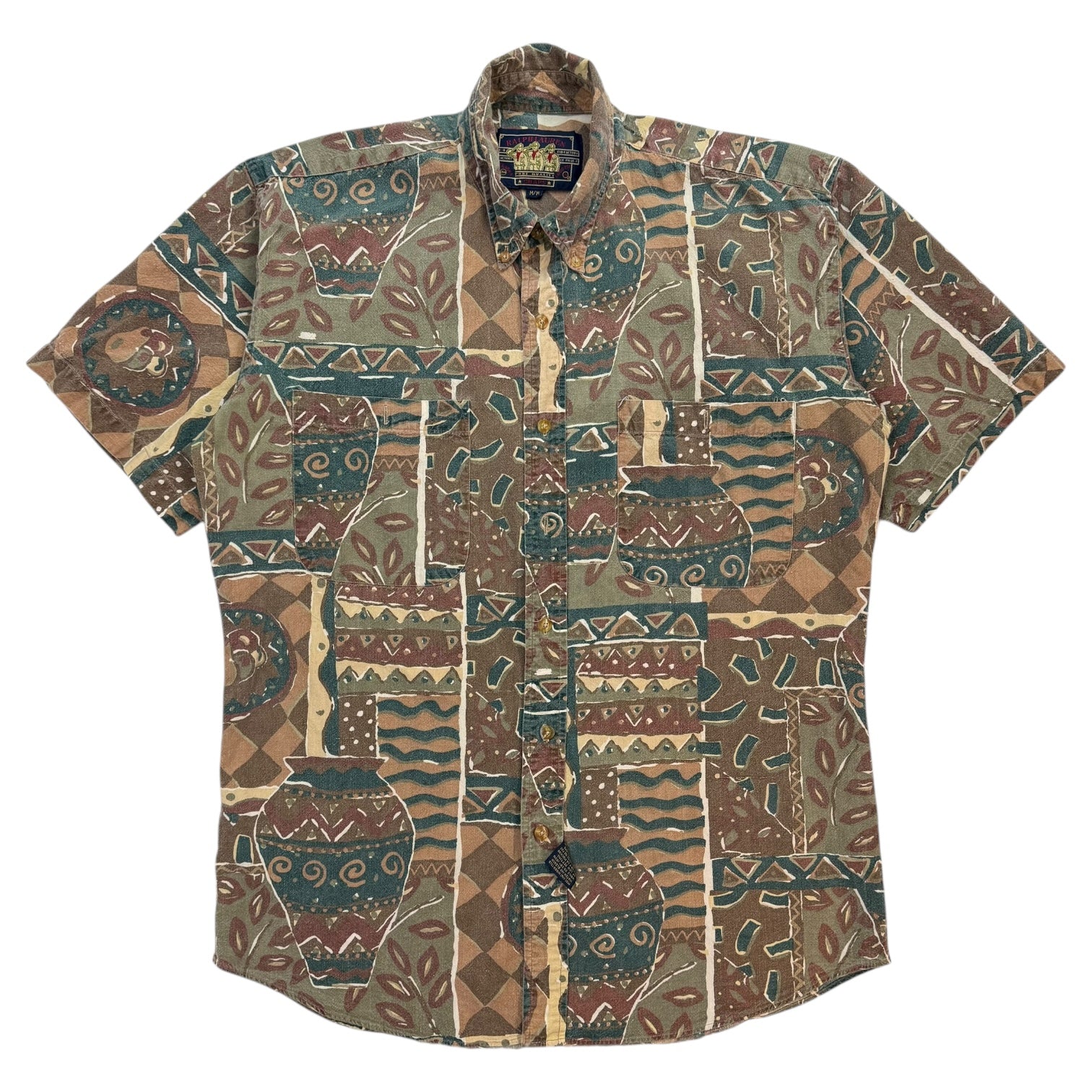 Vintage Chaps Ralph Lauren Button Up Shirt Multicolour