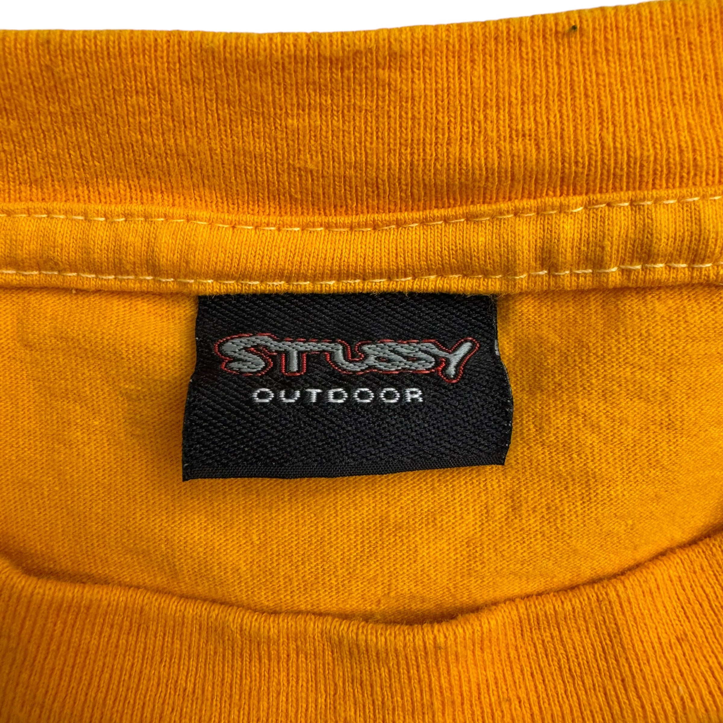 Vintage Stussy Outdoor Double Dragon Tee Yellow