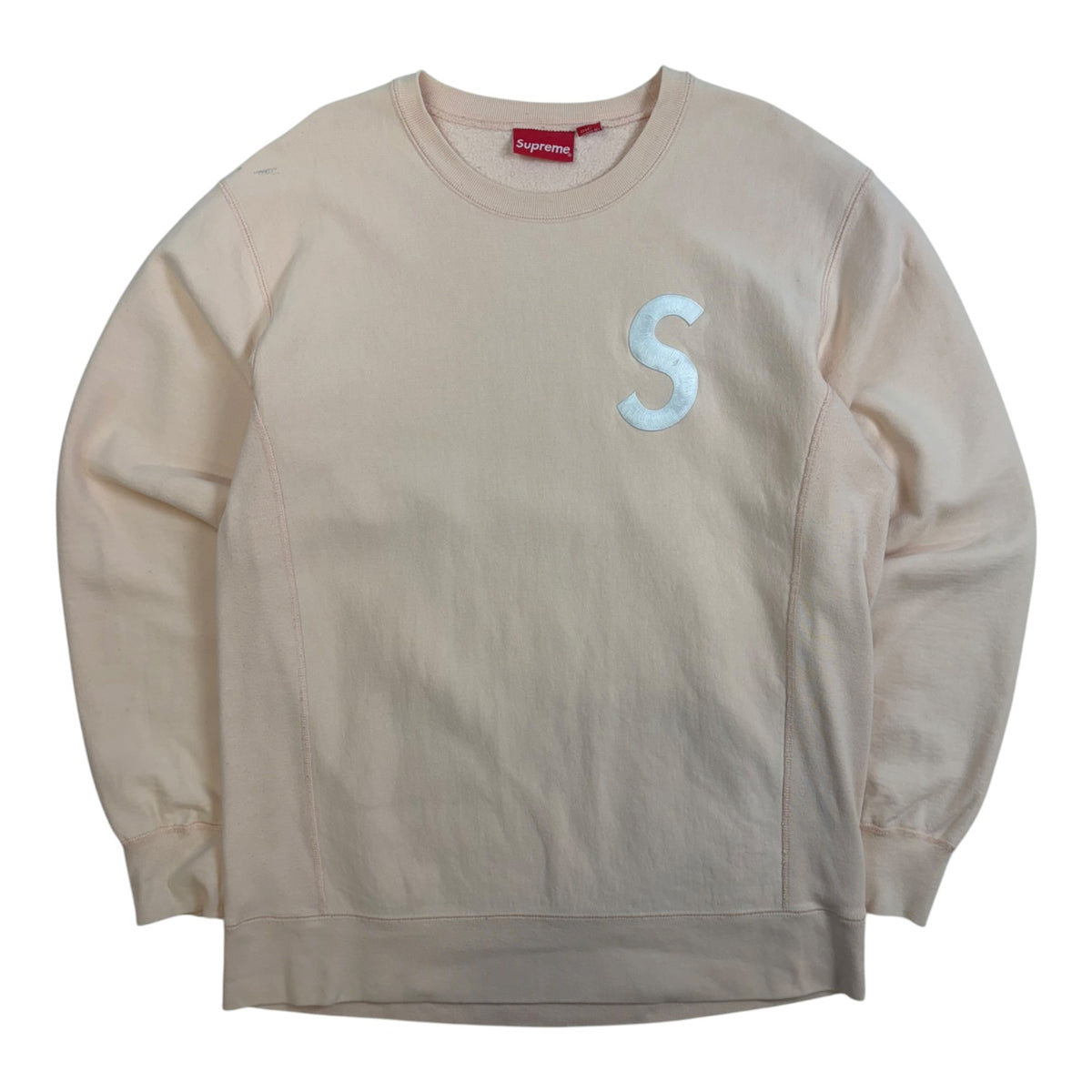 Supreme S Logo Crewneck Sweatshirt Peach