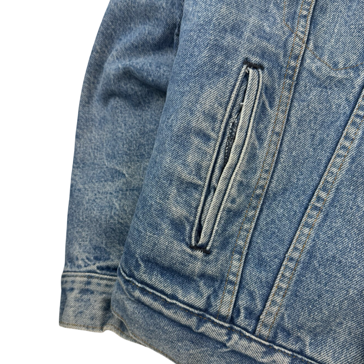 Vintage ‘70s Levi's Orange Tab Denim Sherpa Denim Jacket