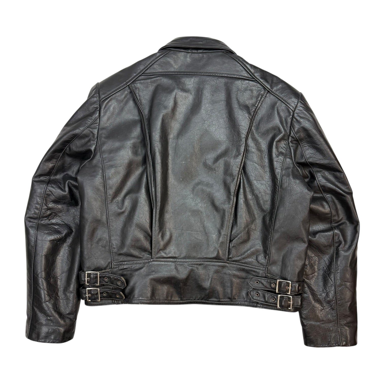Vintage Rider Leather Jacket Black