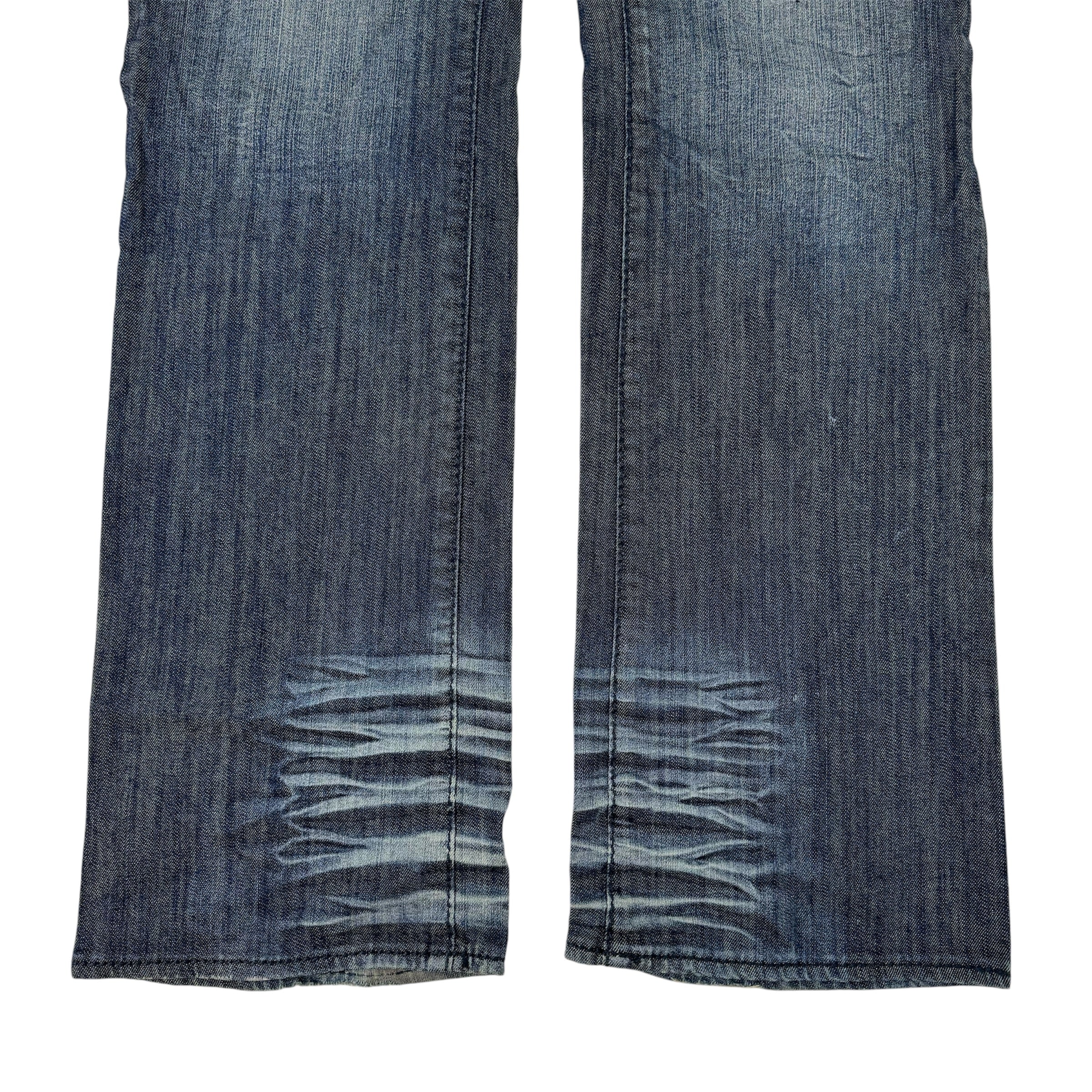 Vintage Y2K Blue Washed Apple Bottom Jeans