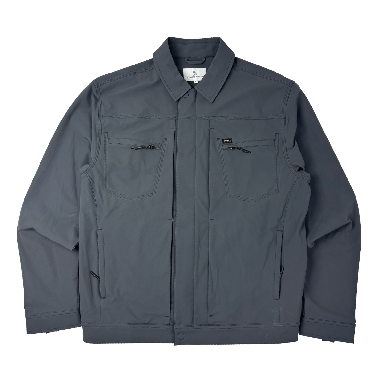 OVO Tech Overshirt “Pinstripe” Jacket Grey