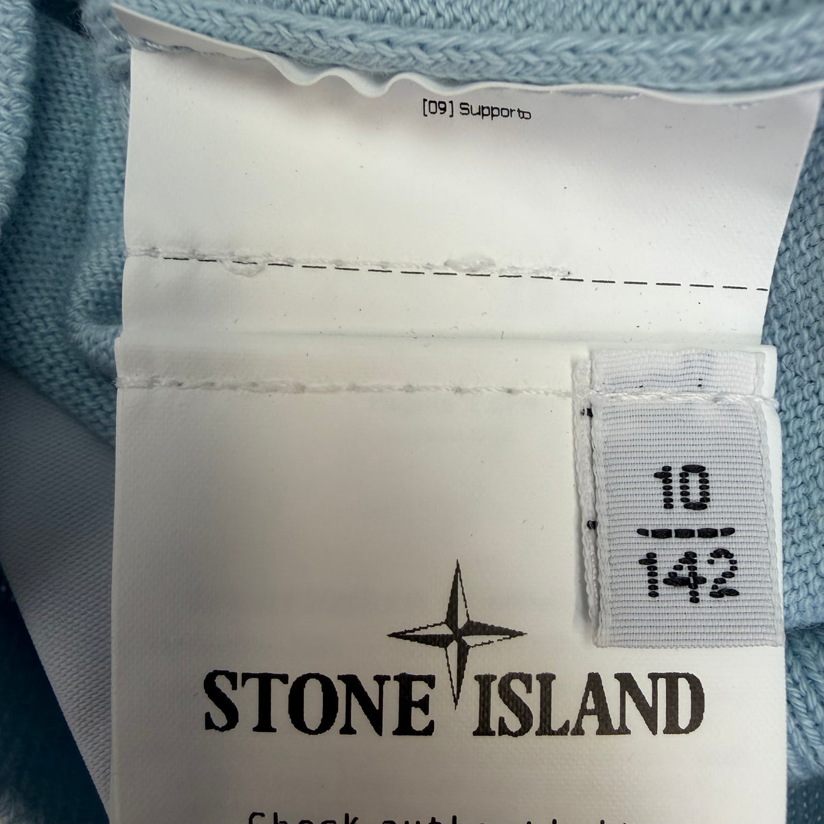 Stone Island Junior Crewneck Sweater Baby Blue