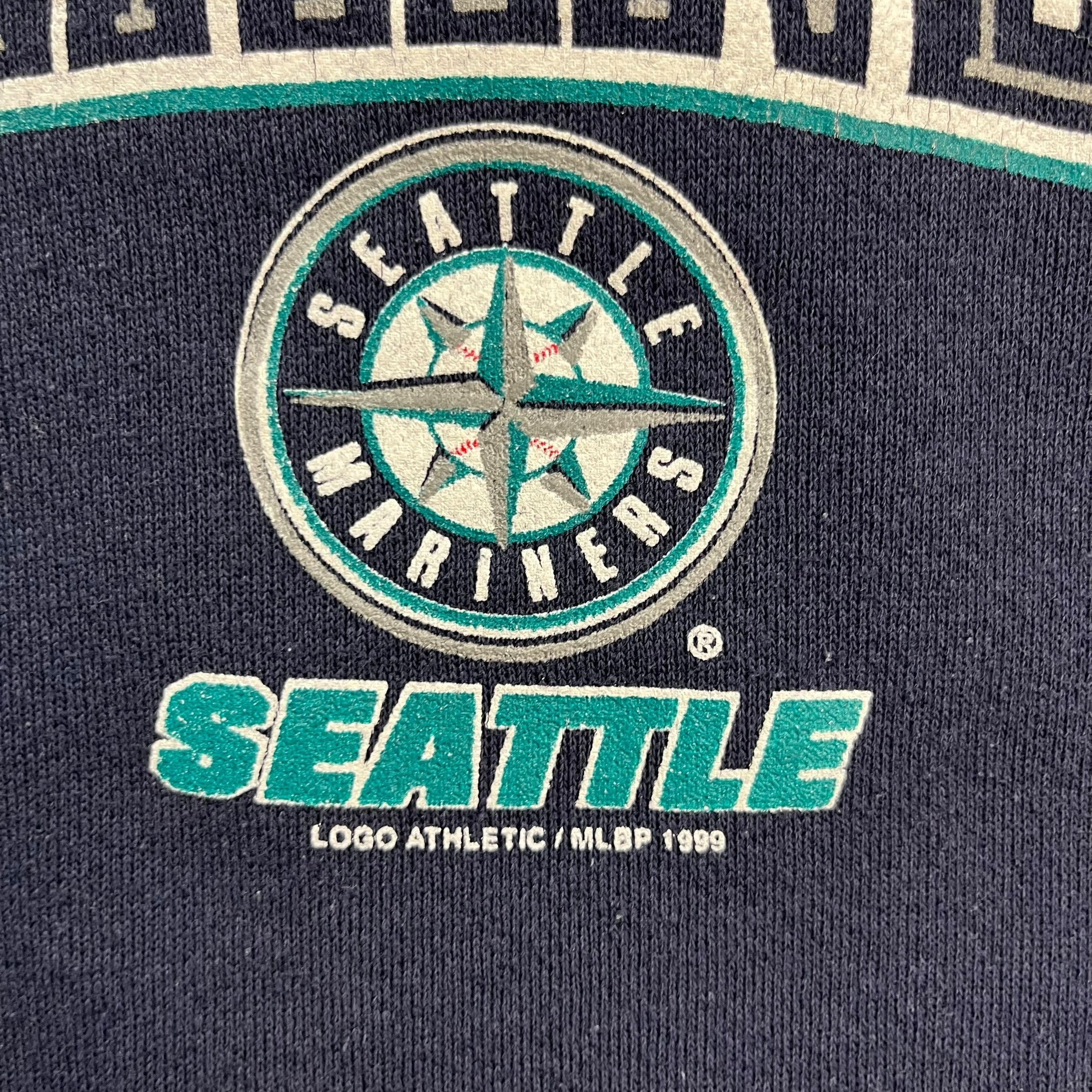 Vintage Seattle Mariners Hoodie Navy Blue