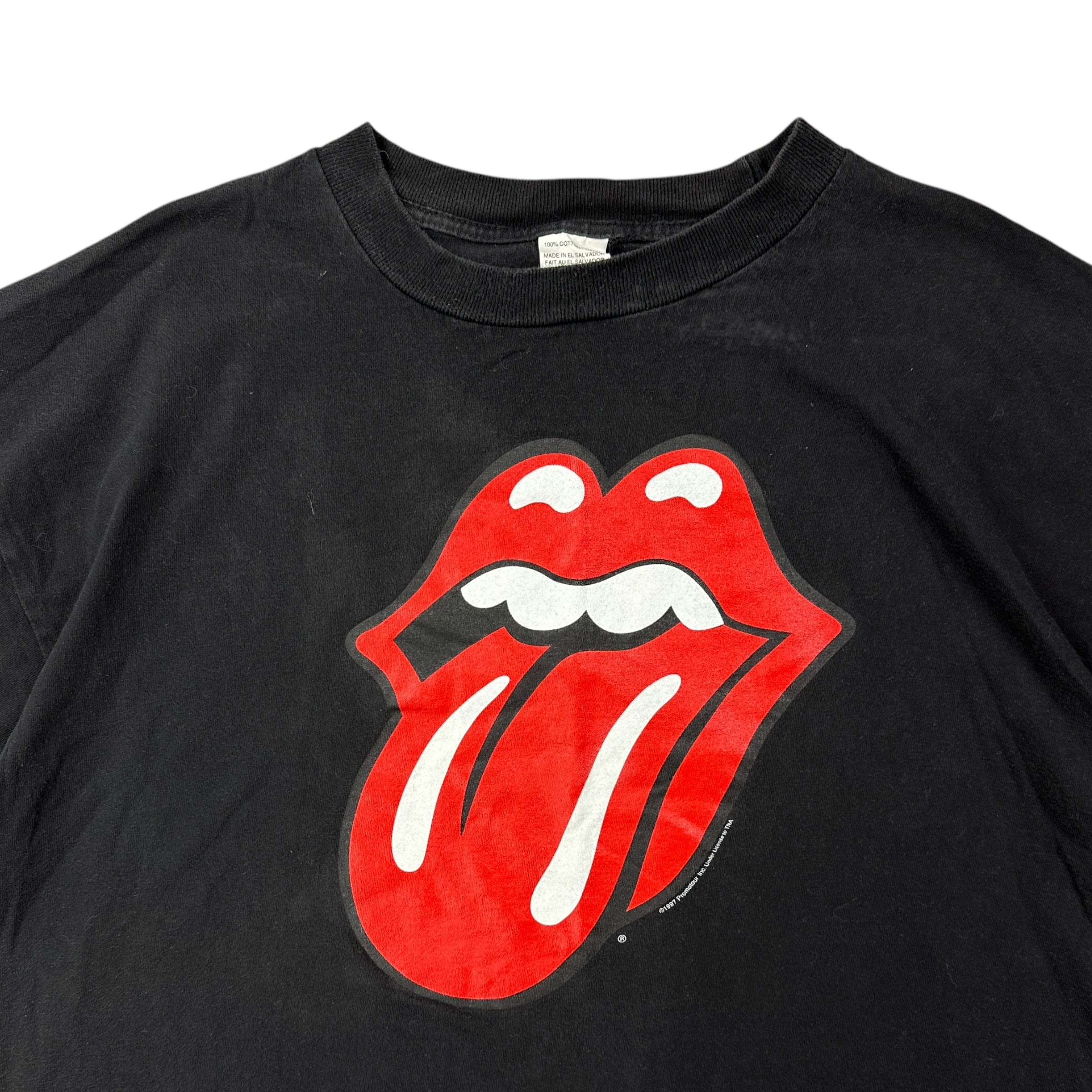 1997 Rolling Stones Bridges to Babylon Tour Tee Black