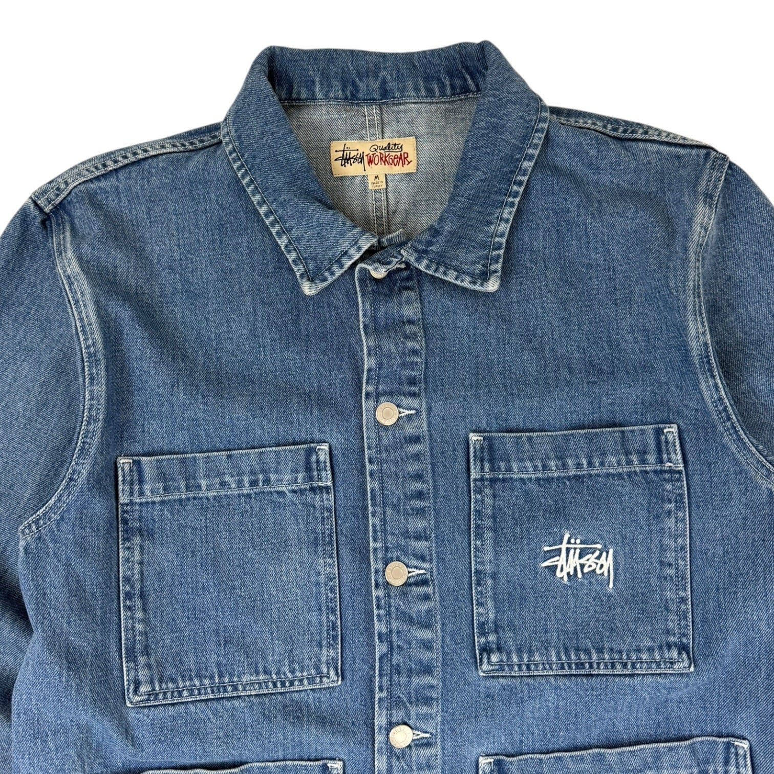 Stussy Denim Chore Jacket Light Wash