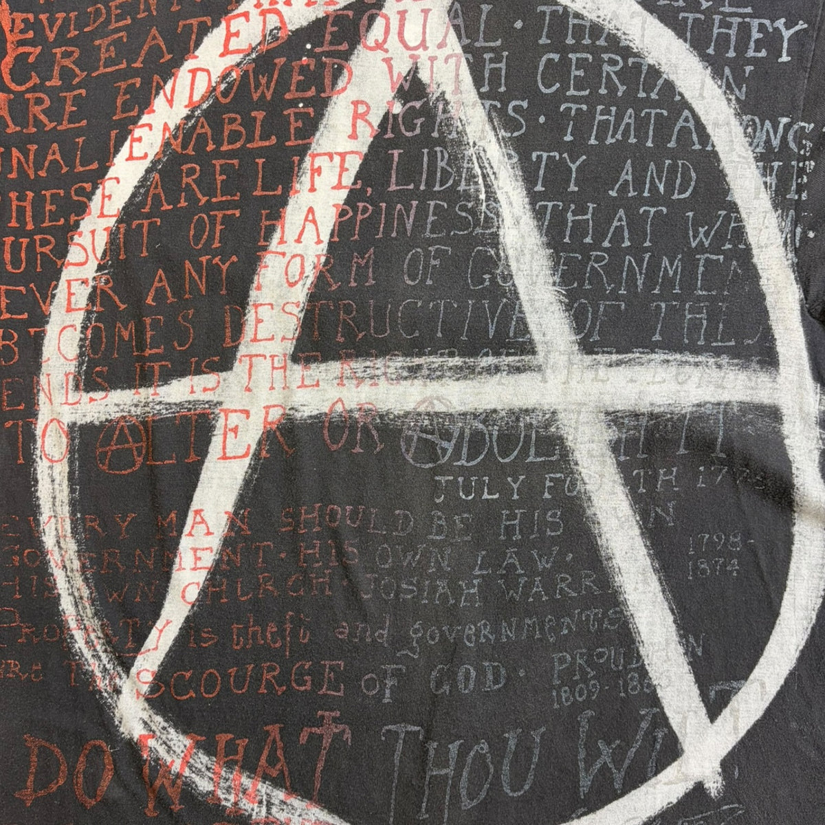 Vintage 1980s Mosquitohead “Anarchy” T-Shirt Grey