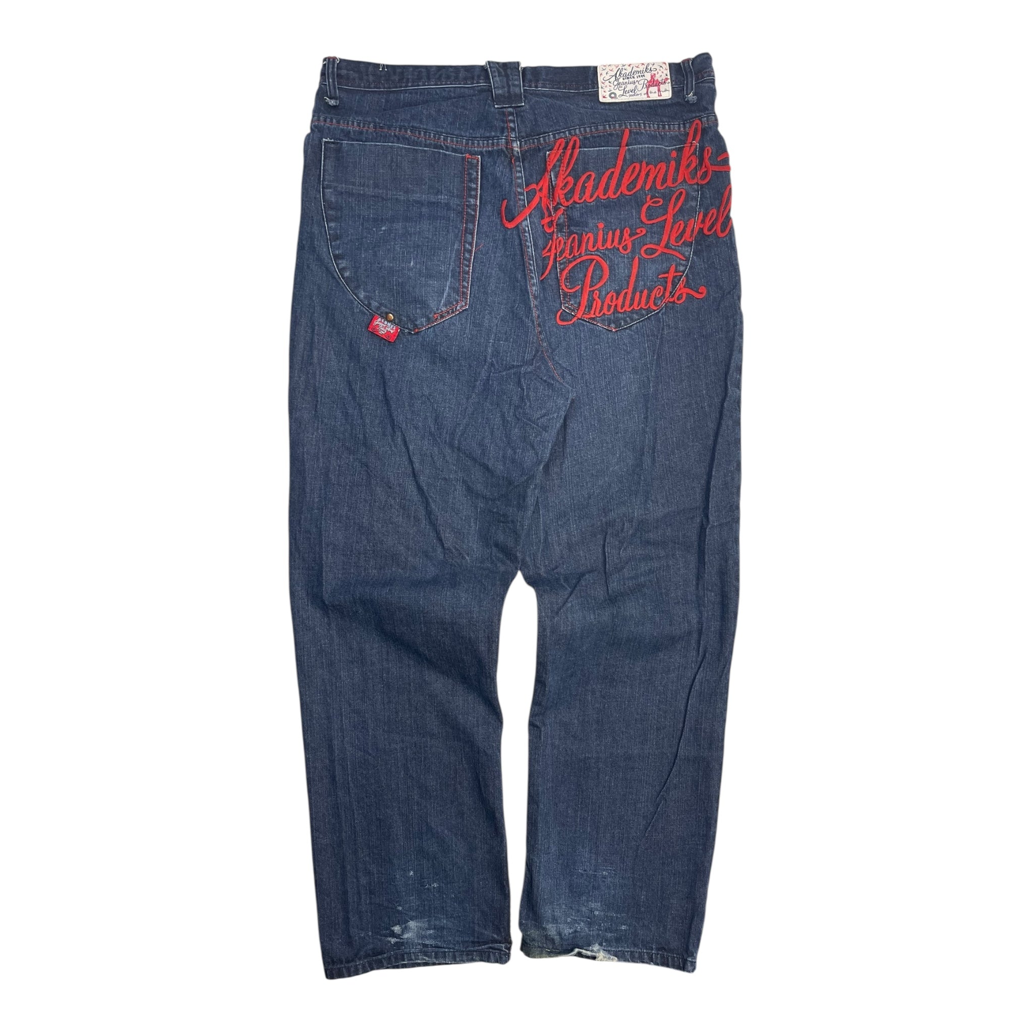 Vintage Y2K Akademik Jeans Dark Wash