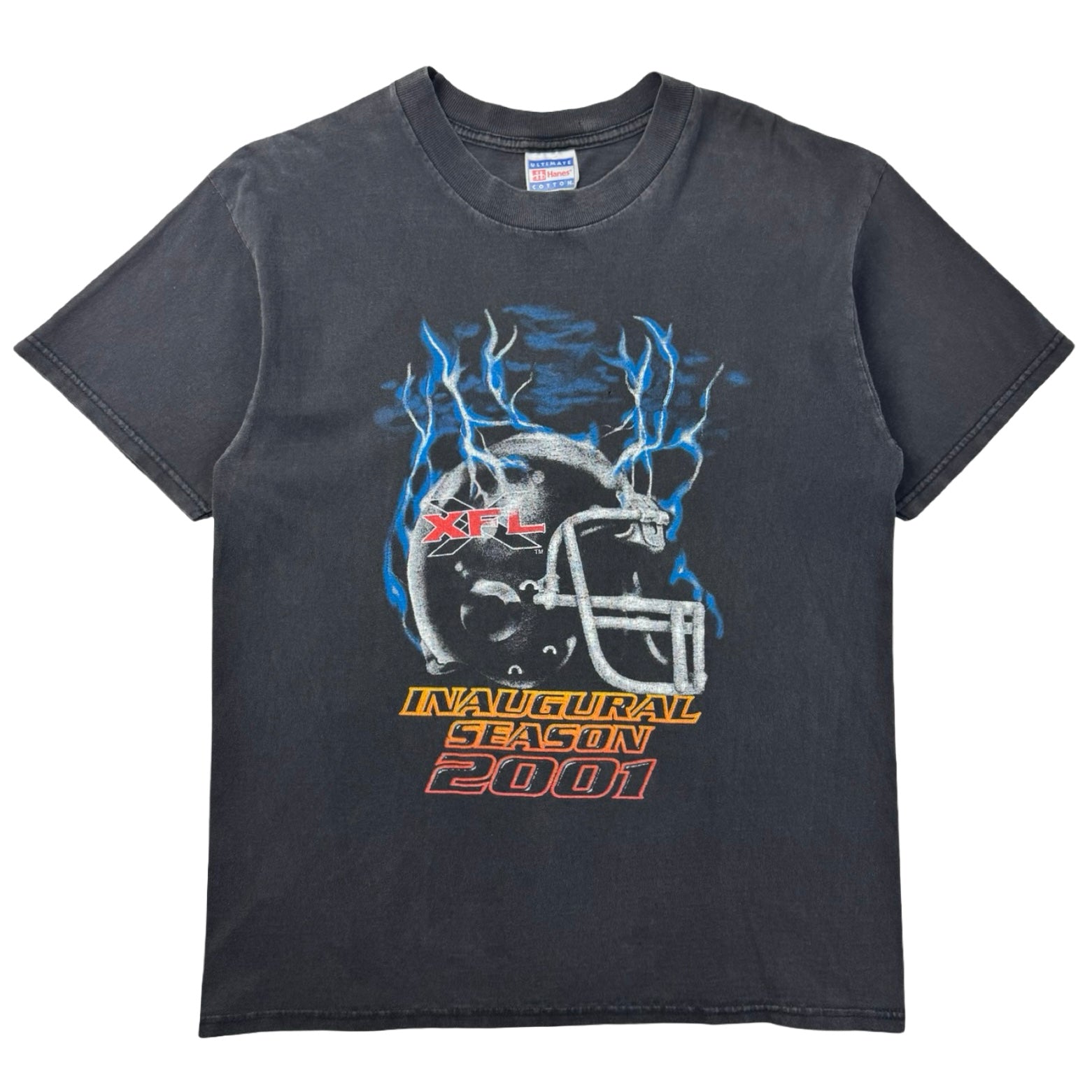 2001 XFL Inaugural Season WWF Football T-Shirt