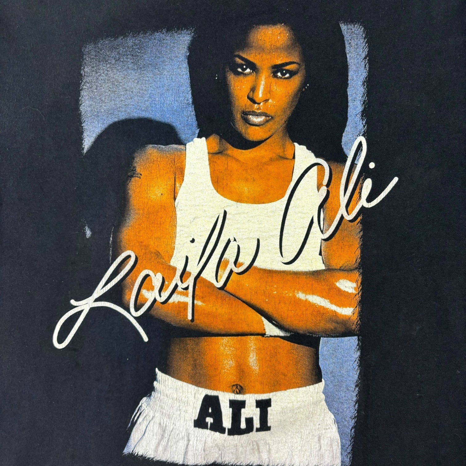 Vintage Laila Ali “Champion of The World” T-Shirt Black