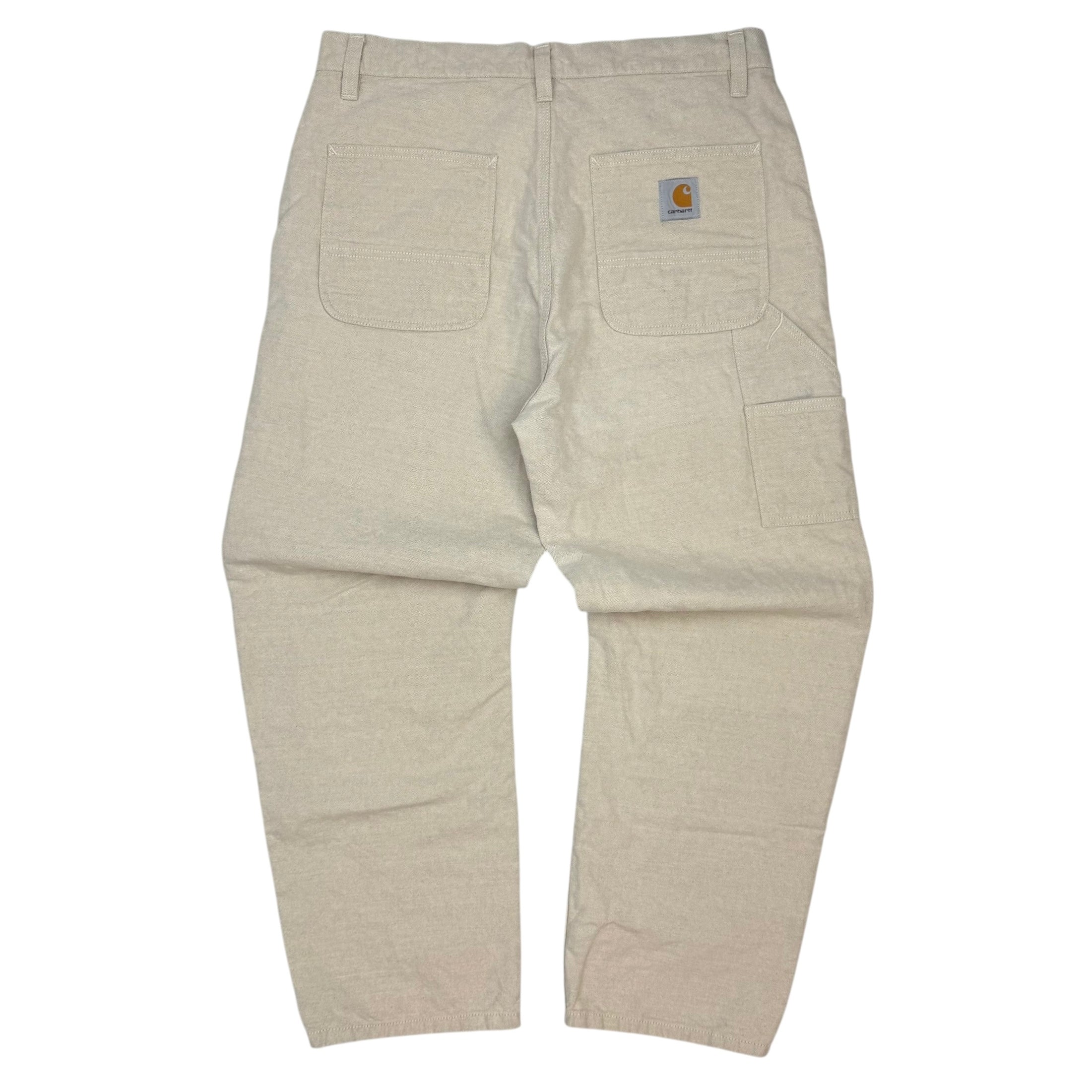 Carhartt WIP Walter Linen Double Knee Pant Beige
