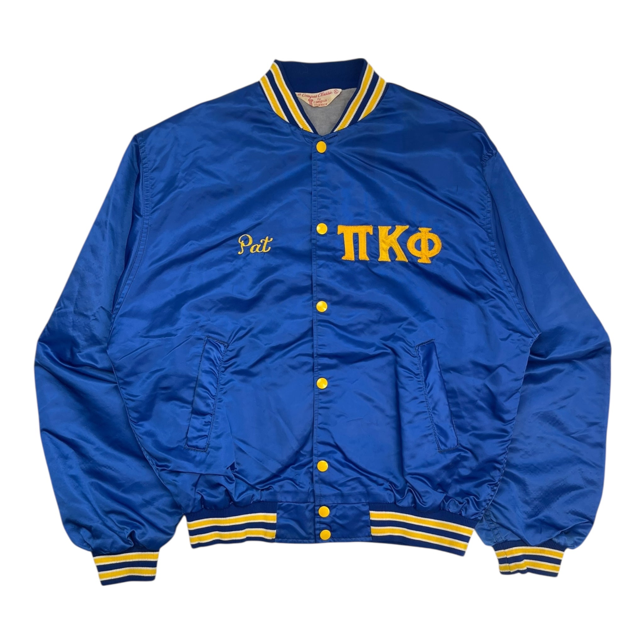 Vintage ‘70s Satin Fraternity Button Up Jacket