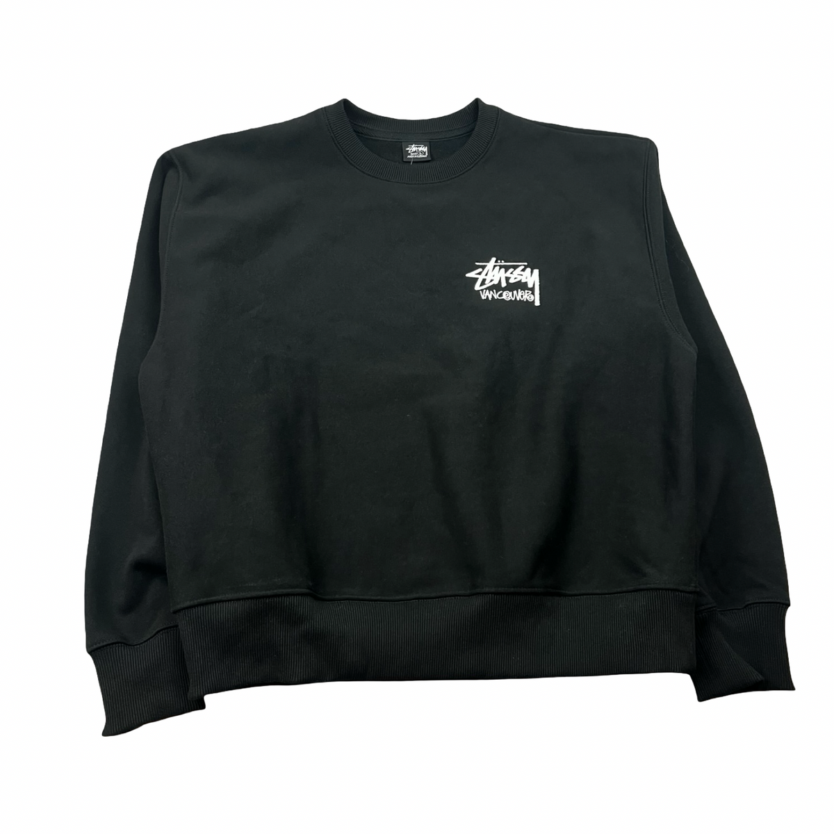 Stussy Stock Vancouver Crewneck Sweatshirt Black
