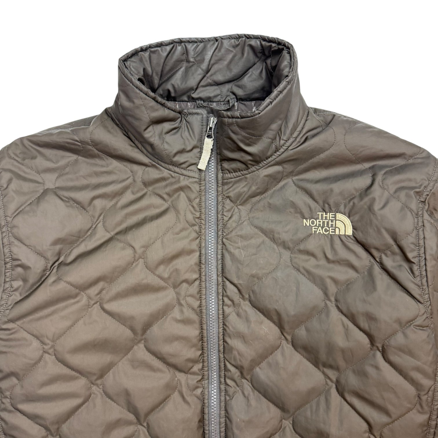 Vintage The North Face Quilted Jacket Brown