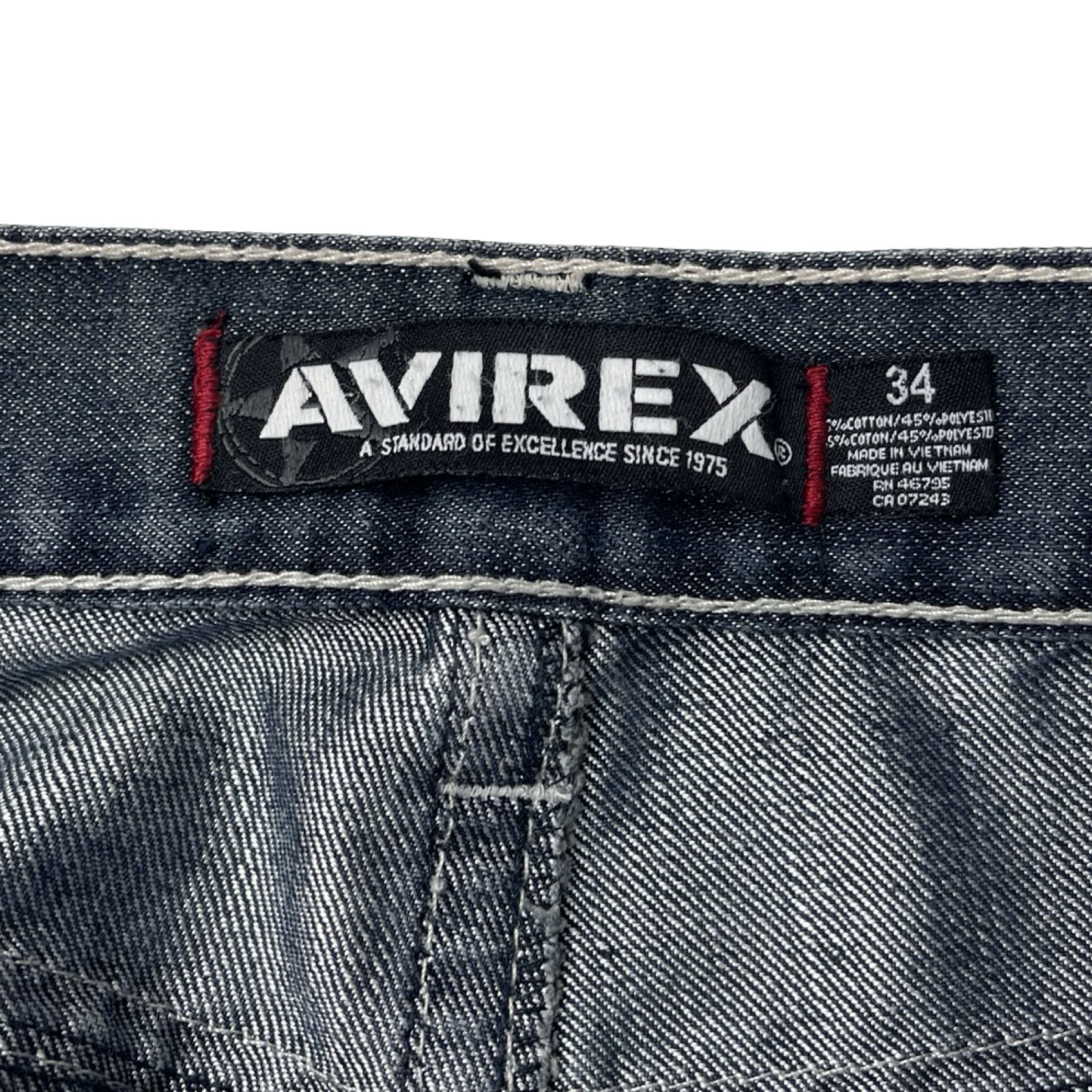 Vintage Y2K Avirex Embroidered Denim Shorts