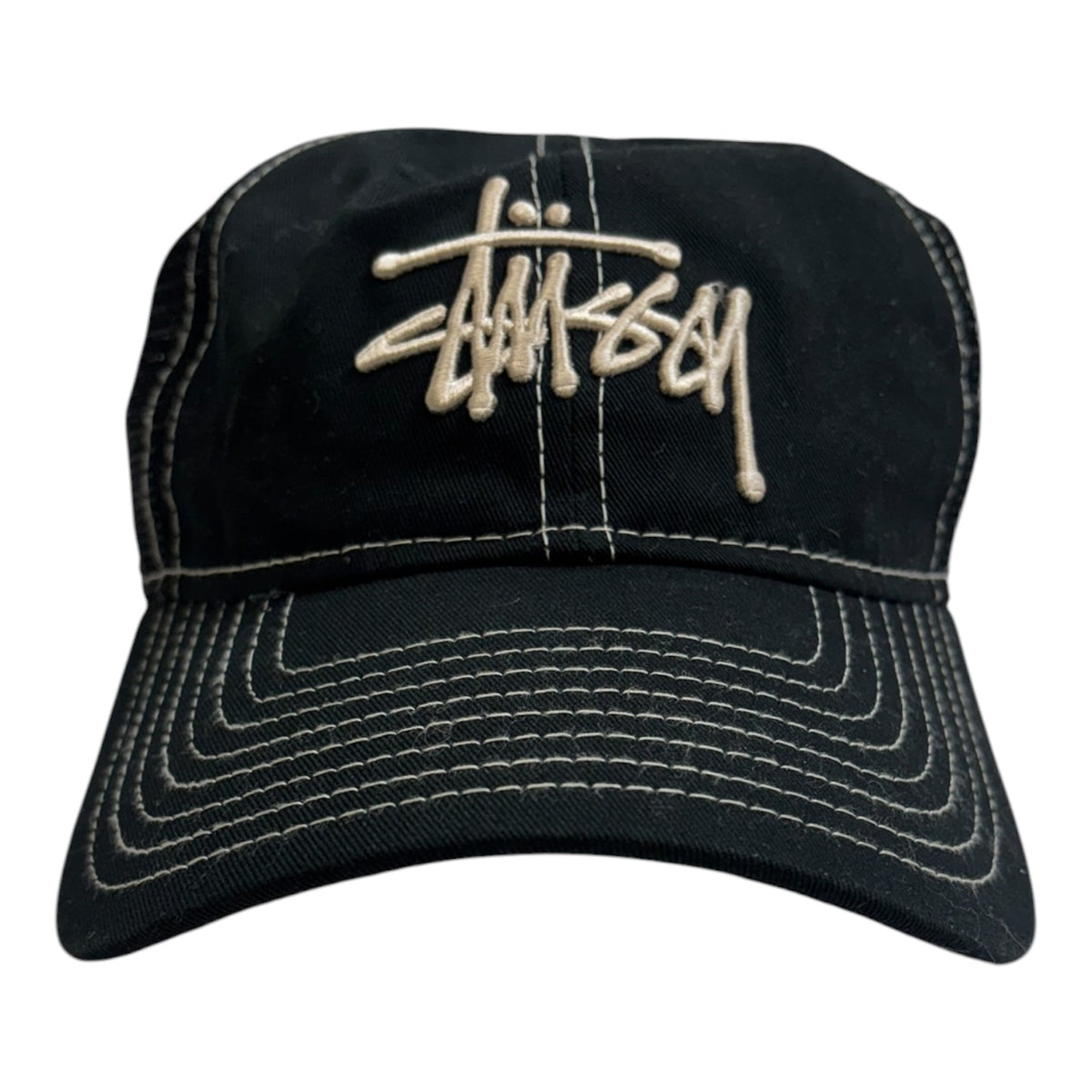 Stussy Basic Trucker StrapBack Hat Black