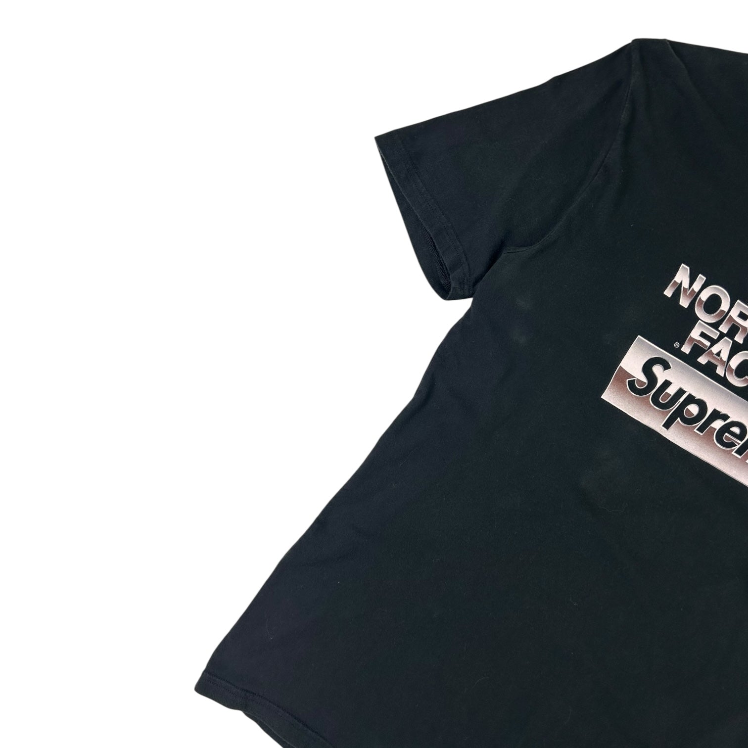 Supreme X Northface Metallic Logo T-Shirt Black