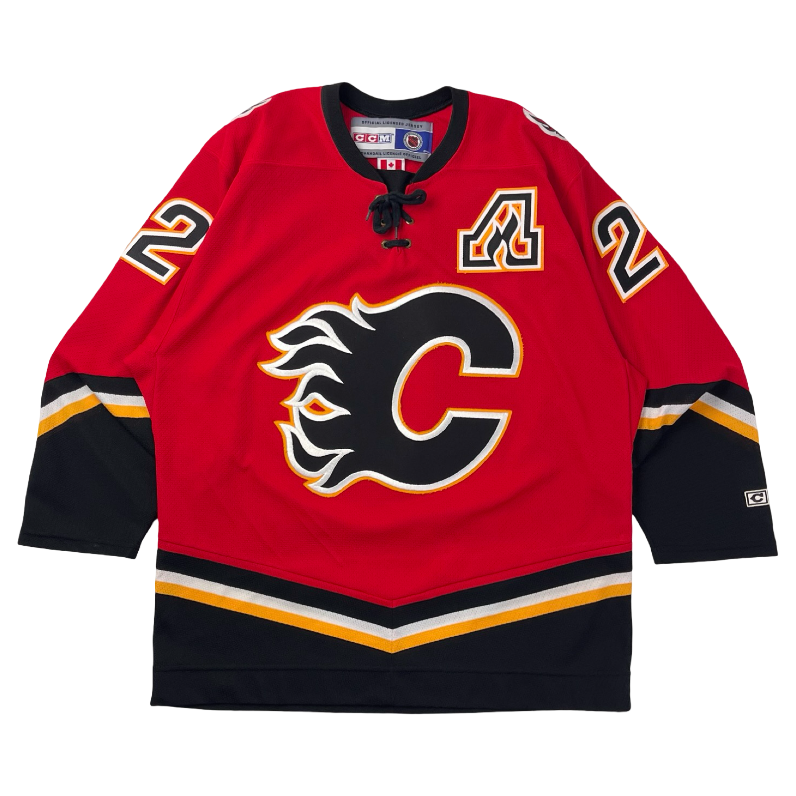 Vintage CCM Calgary Flames Craig Conroy NHL Home Jersey