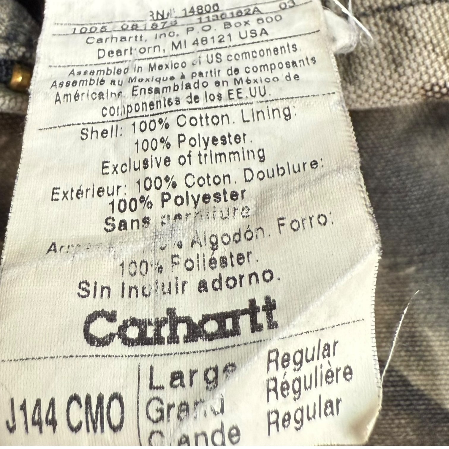 Vintage Carhartt Active Jacket RealTree