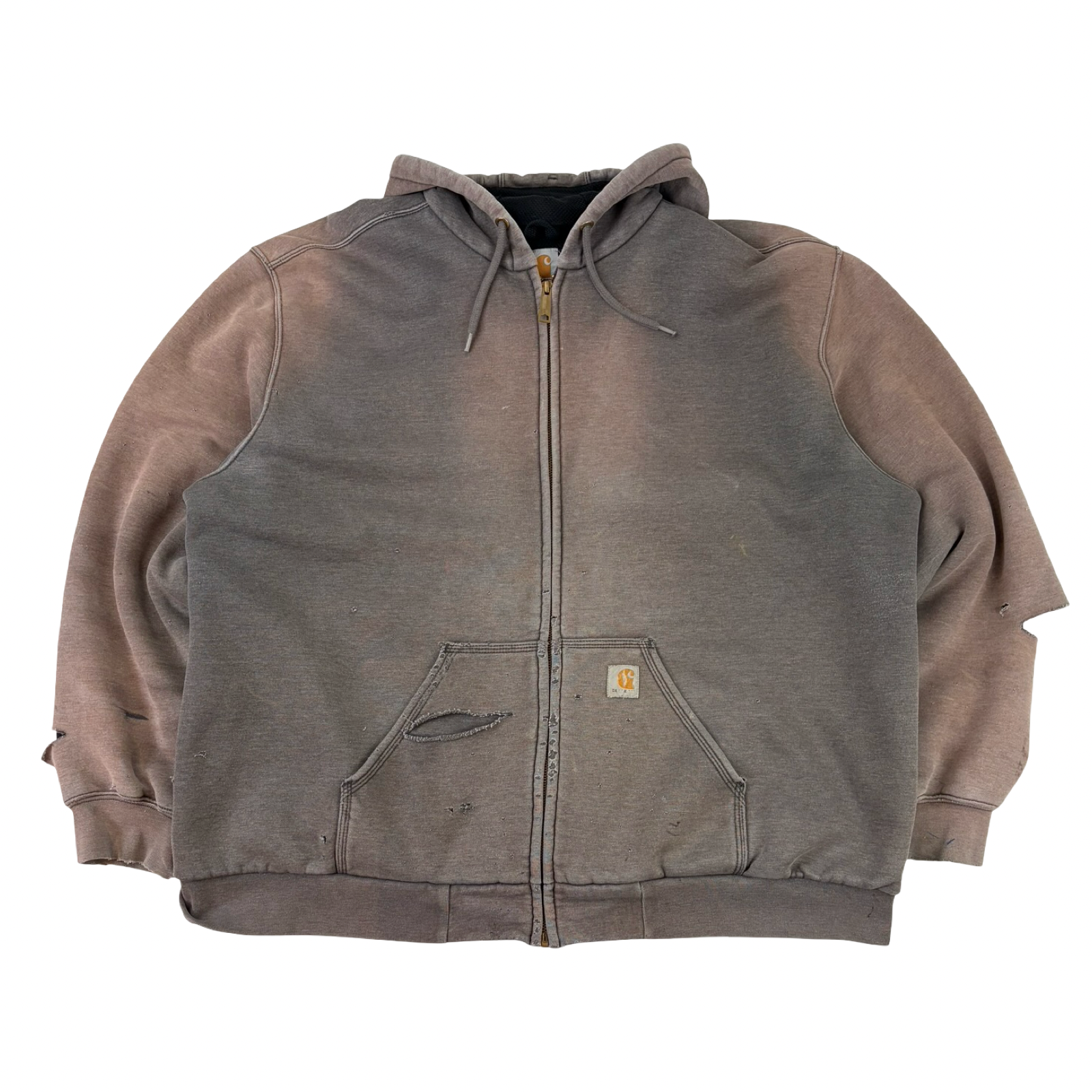 Carhartt Full Zip Thermal Lined Hoodie Grey
