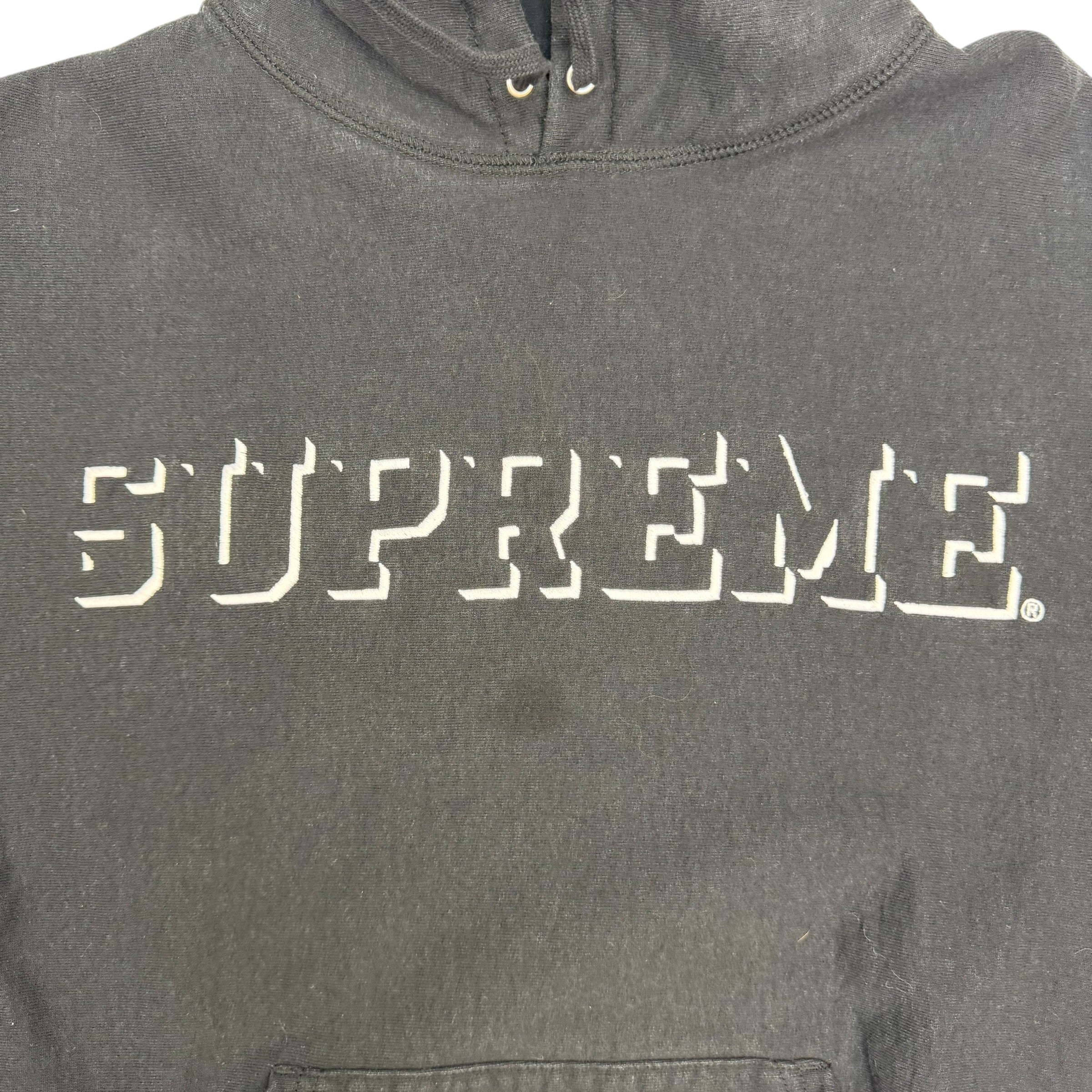 Supreme Drop Shadow Hooded Sweatshirt Black