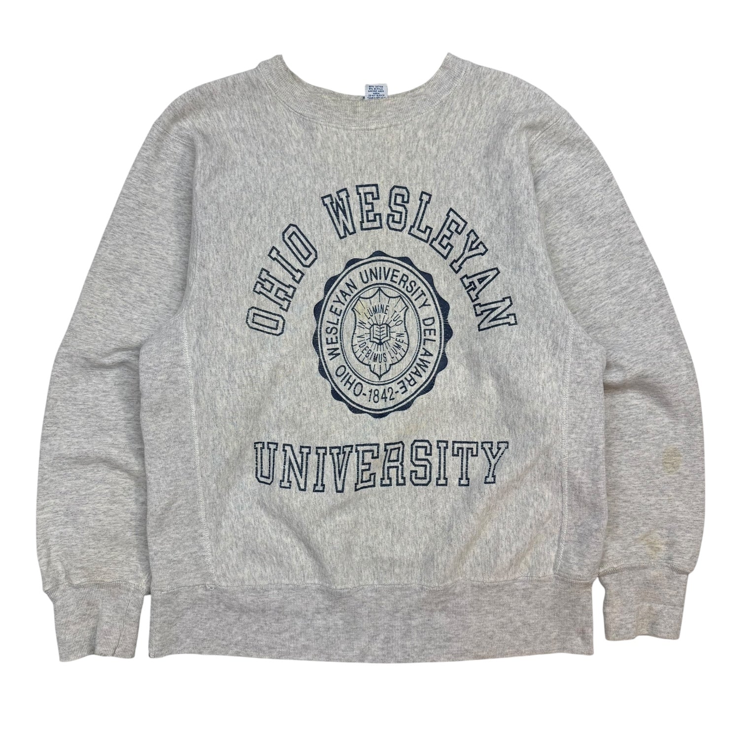Vintage Ohio Wesleyan University Crewneck Grey