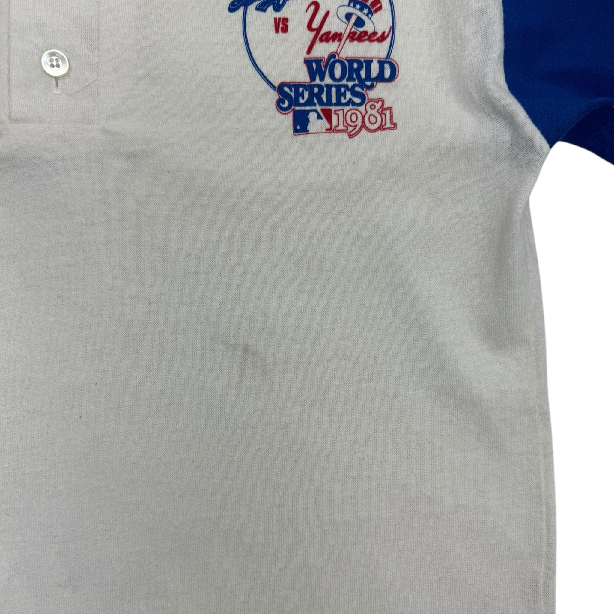 1981 Los Angeles Dodgers Vs New York Yankees Henley Shirt