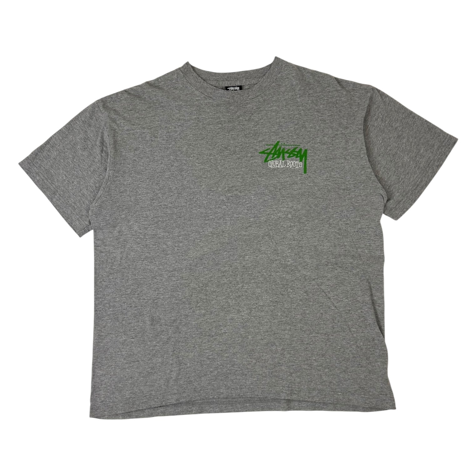 Vintage Stussy Global Roots T-Shirt Grey