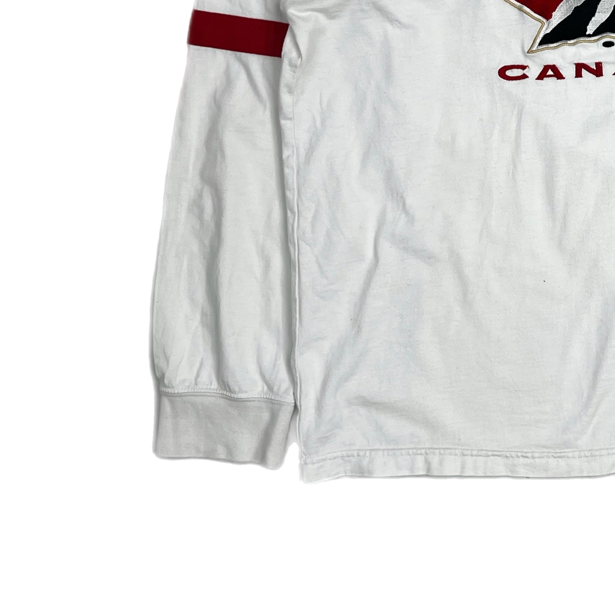 2009 Nike Bauer Team Canada World Juniors Longsleeve Tee White