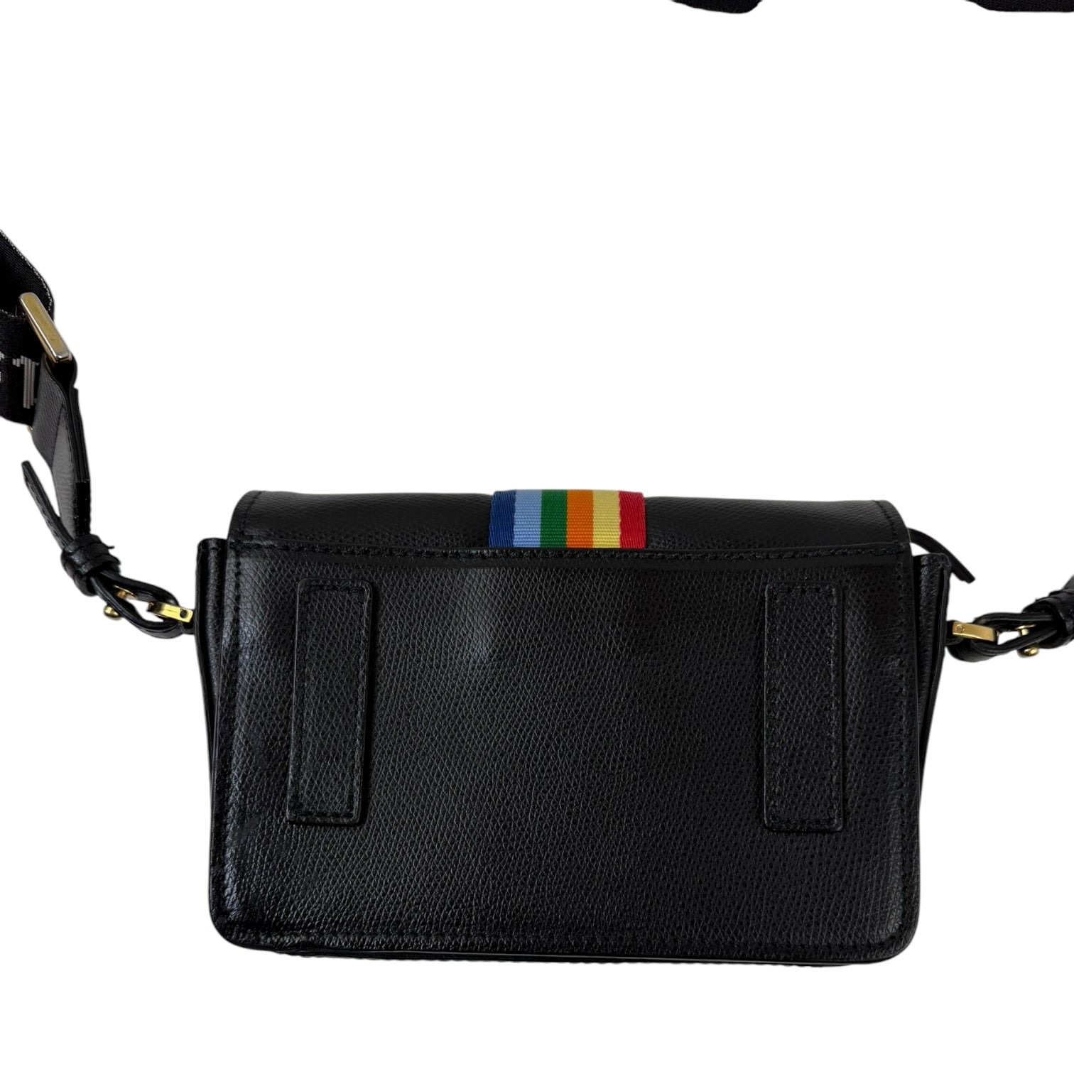Palm Angels Leather Cross Body Bag Black
