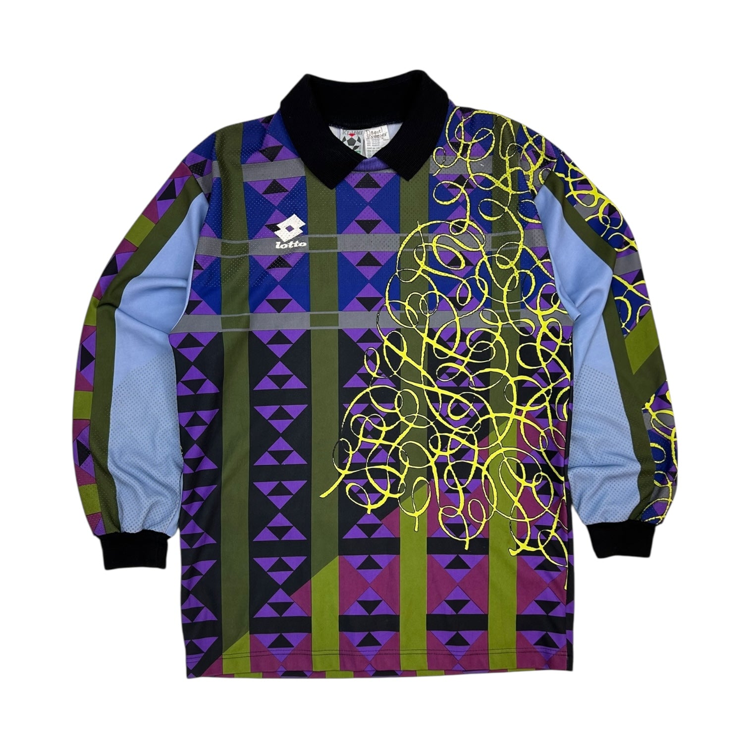 Vintage Lotto 1996 Netherlands Goalkeeper Jersey Blue/Purple/Green