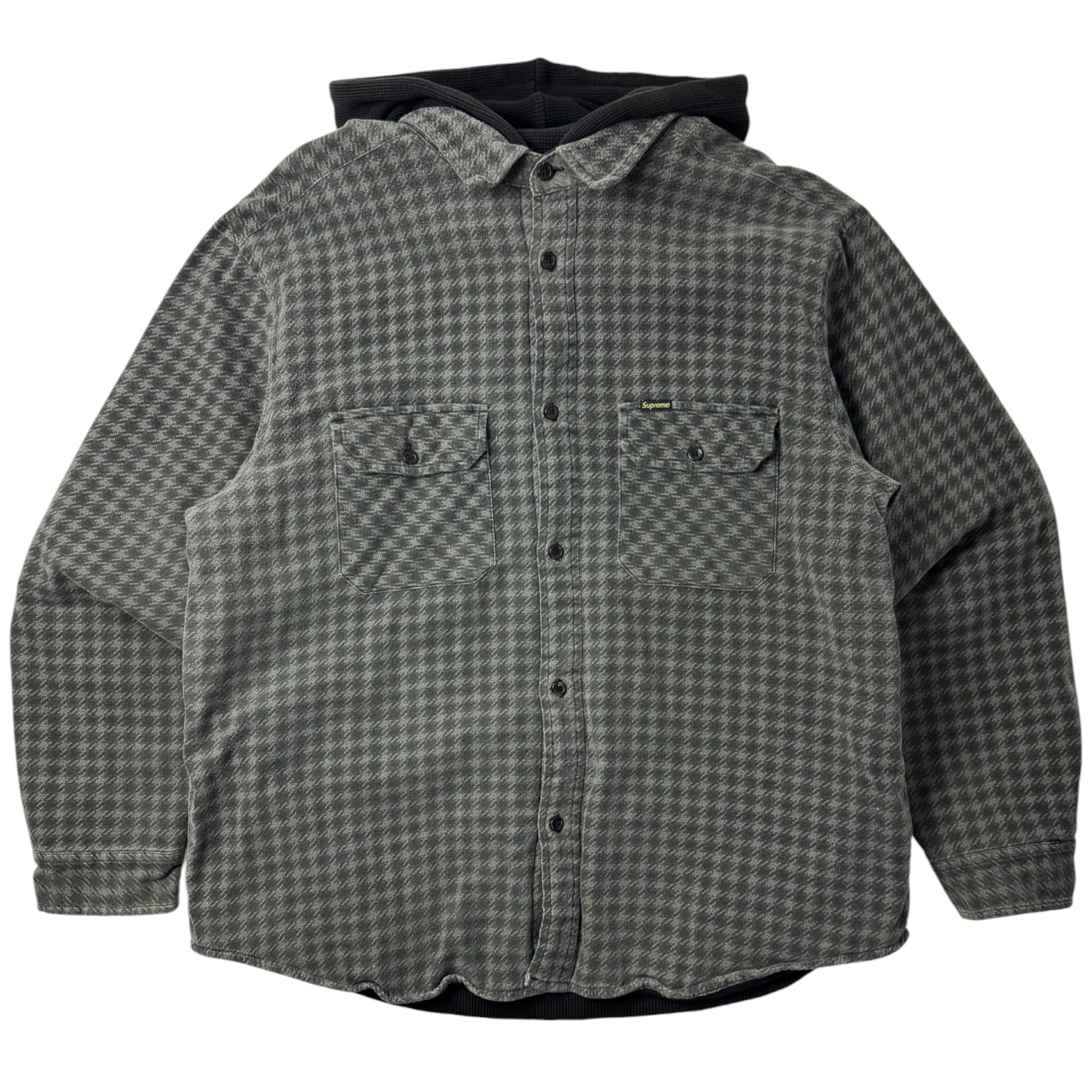 Supreme Houndstood Hooded Flannel