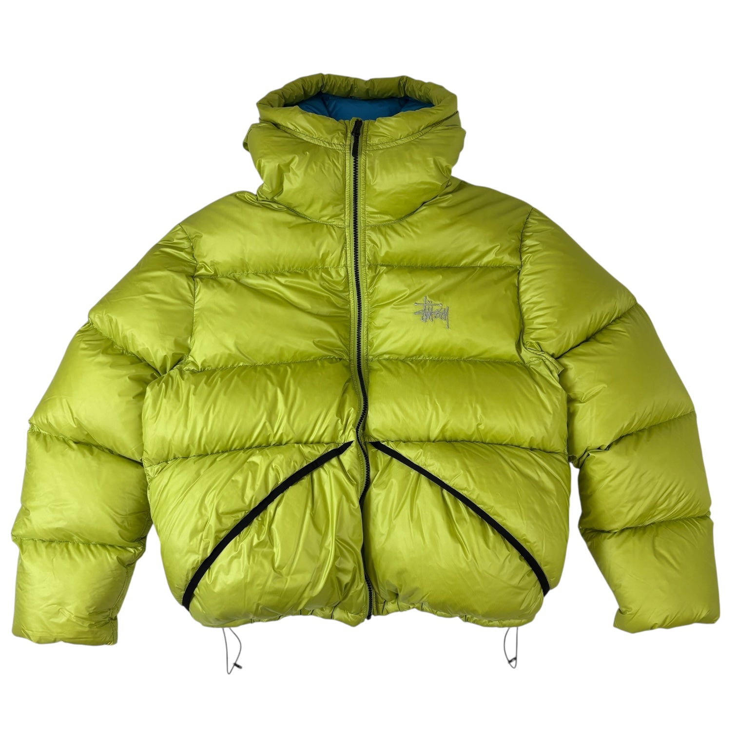 Stussy Nylon Down Puffer Jacket Neon