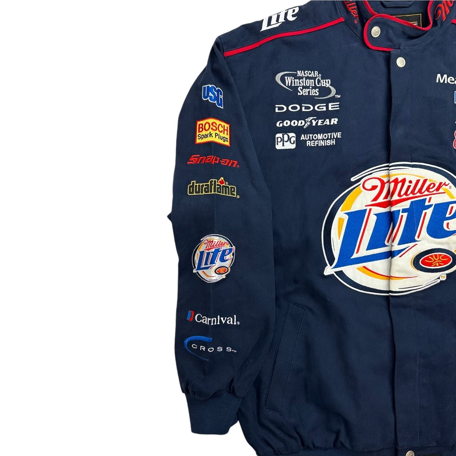 Vintage Miller Lite Rusty Wallace NASCAR Jacket