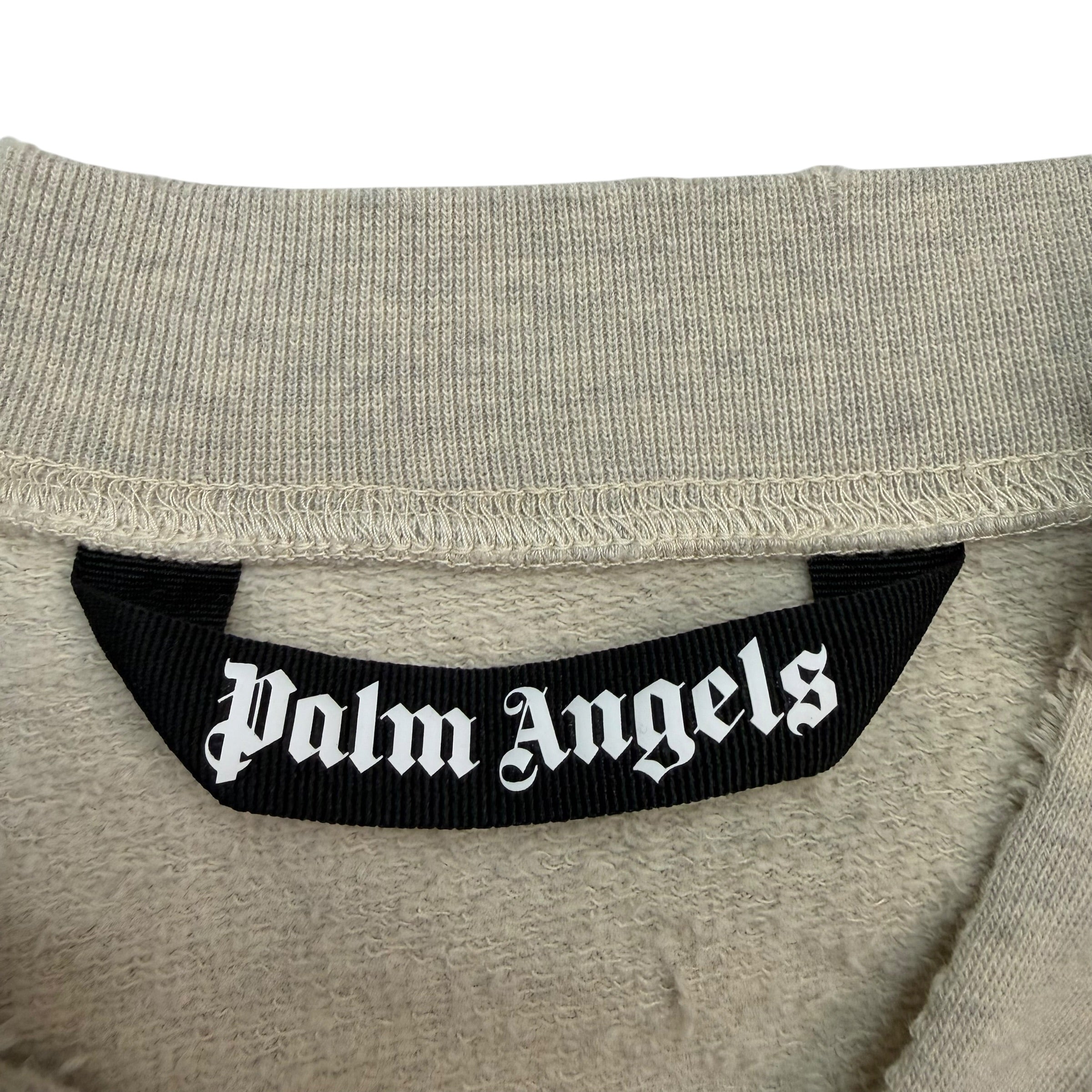 Palm Angels Distressed Sweater Biege