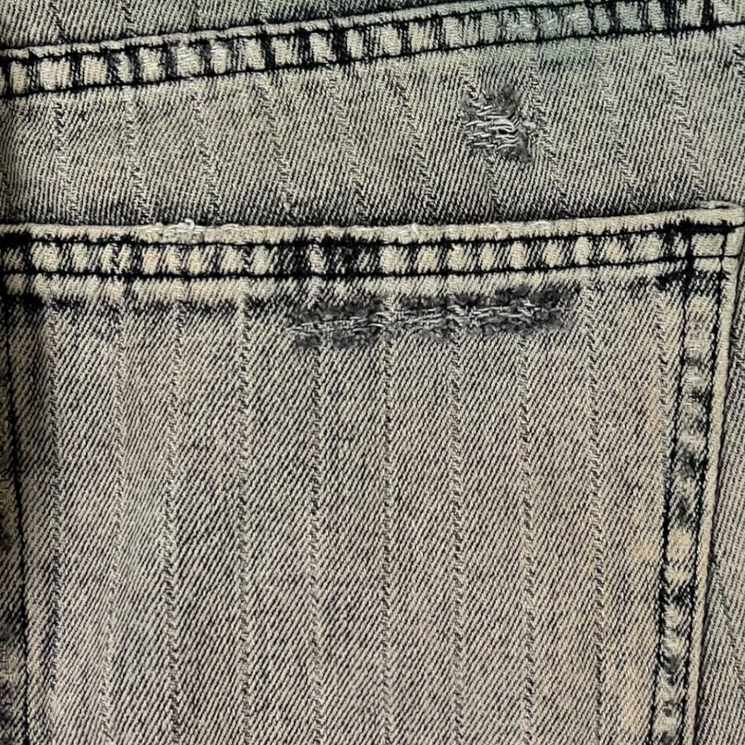 Basketcase Gallery LAX Flared Denim Pants Grey