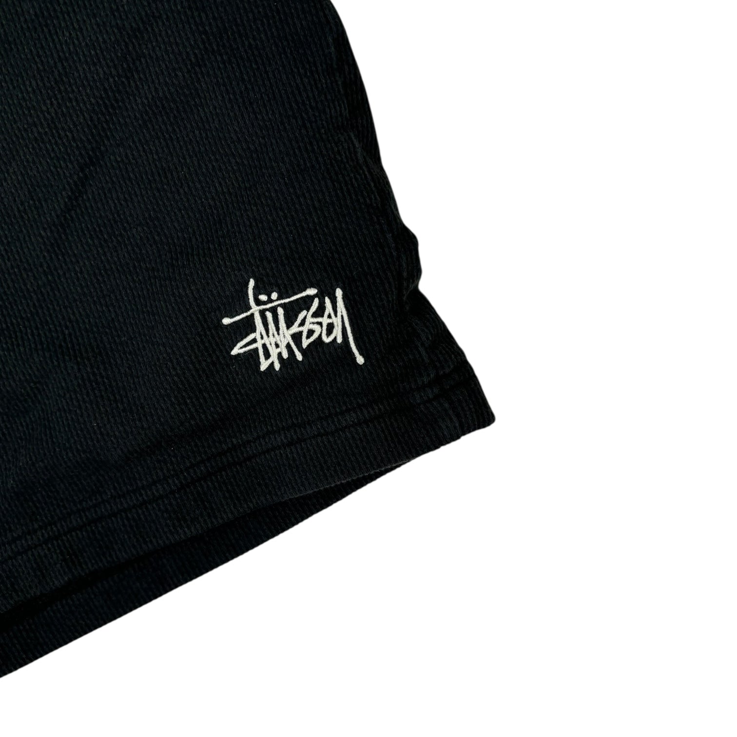 Stussy Stock Logo Jersey Shorts Black