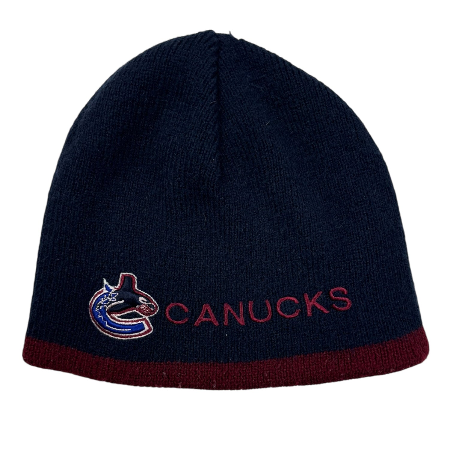 Vintage Vancouver Canucks Skullcap Beanie Navy