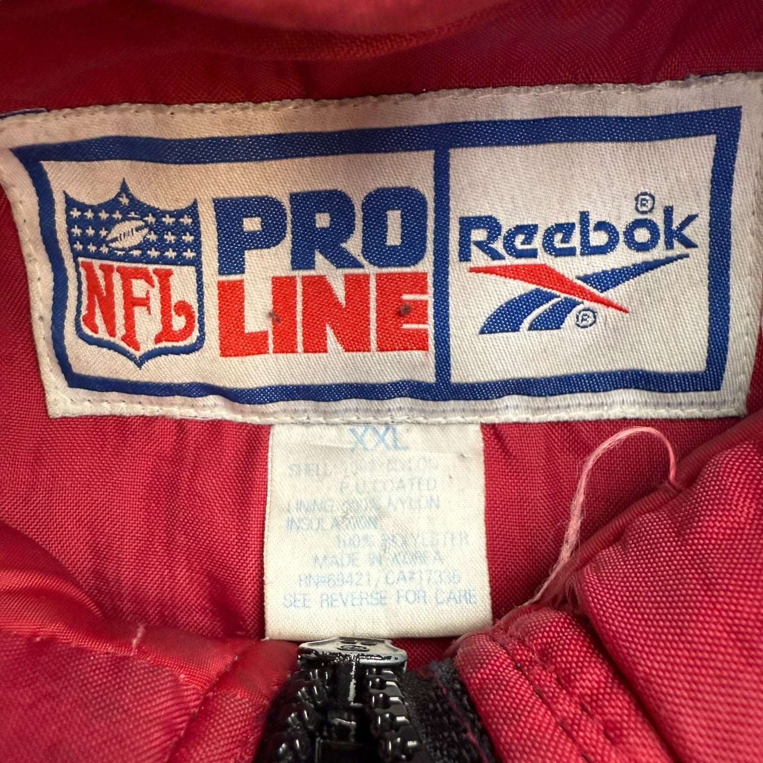 Vintage Reebok San Francisco 49ers Sideline Jacket Black