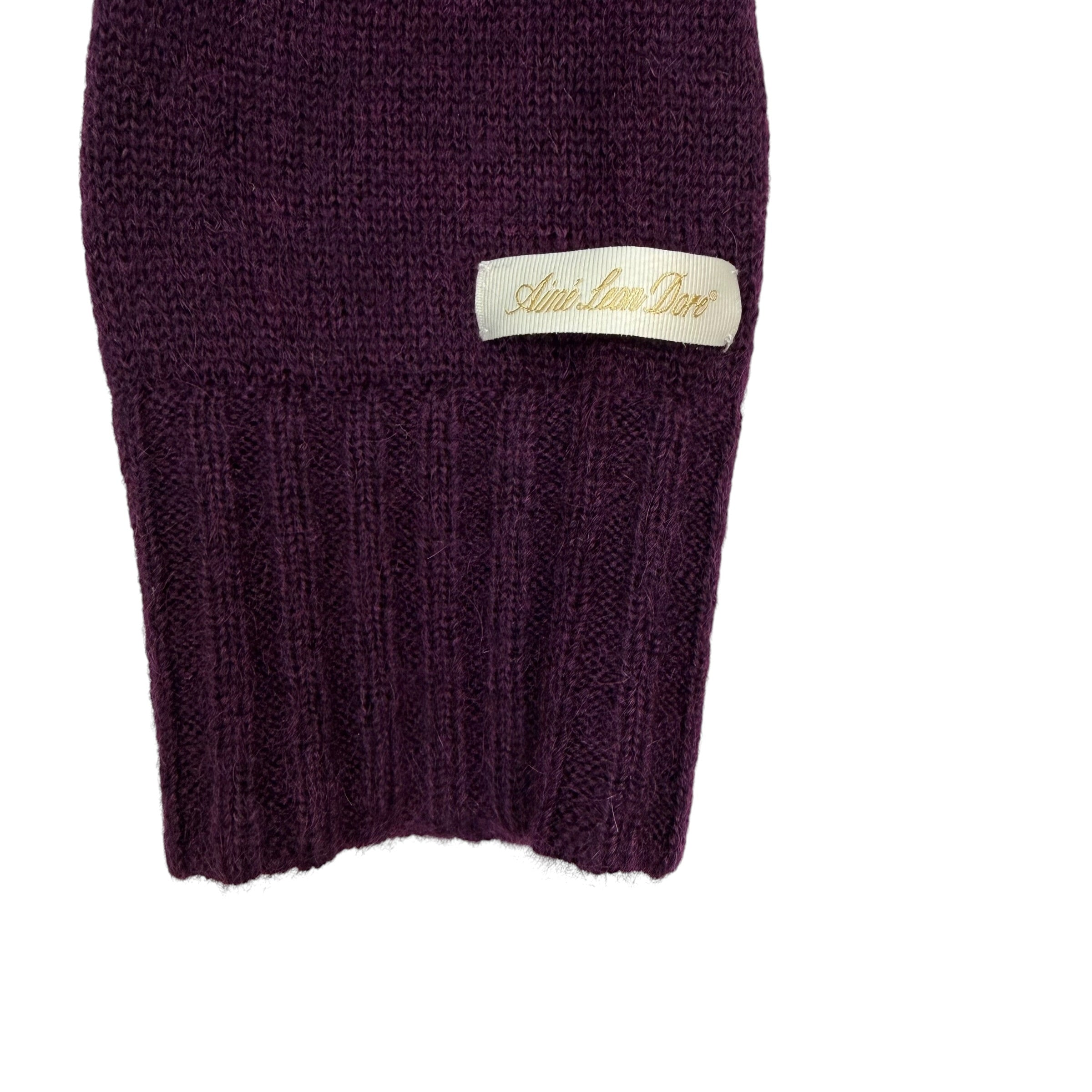 Aimé Leon Dore Mohair Cardigan Purple
